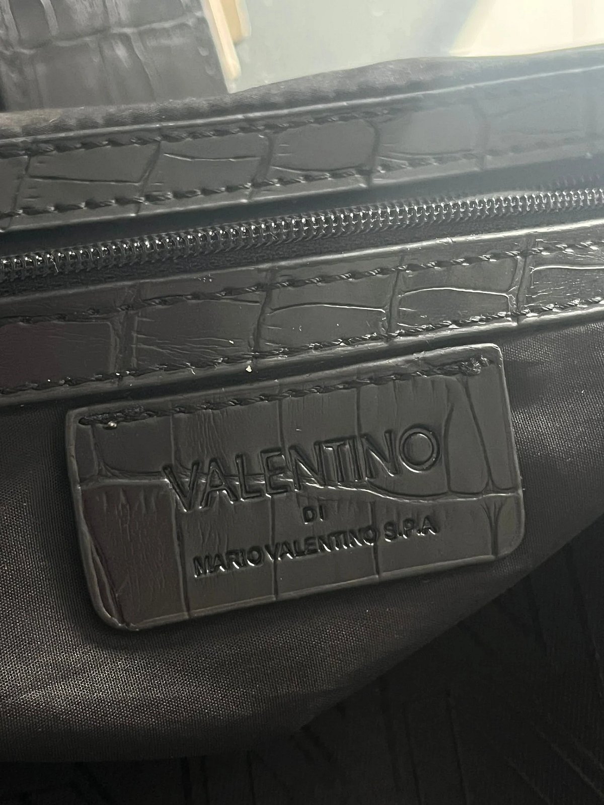 Bolso de hombro Mario Valentino con monograma negro, foto 6