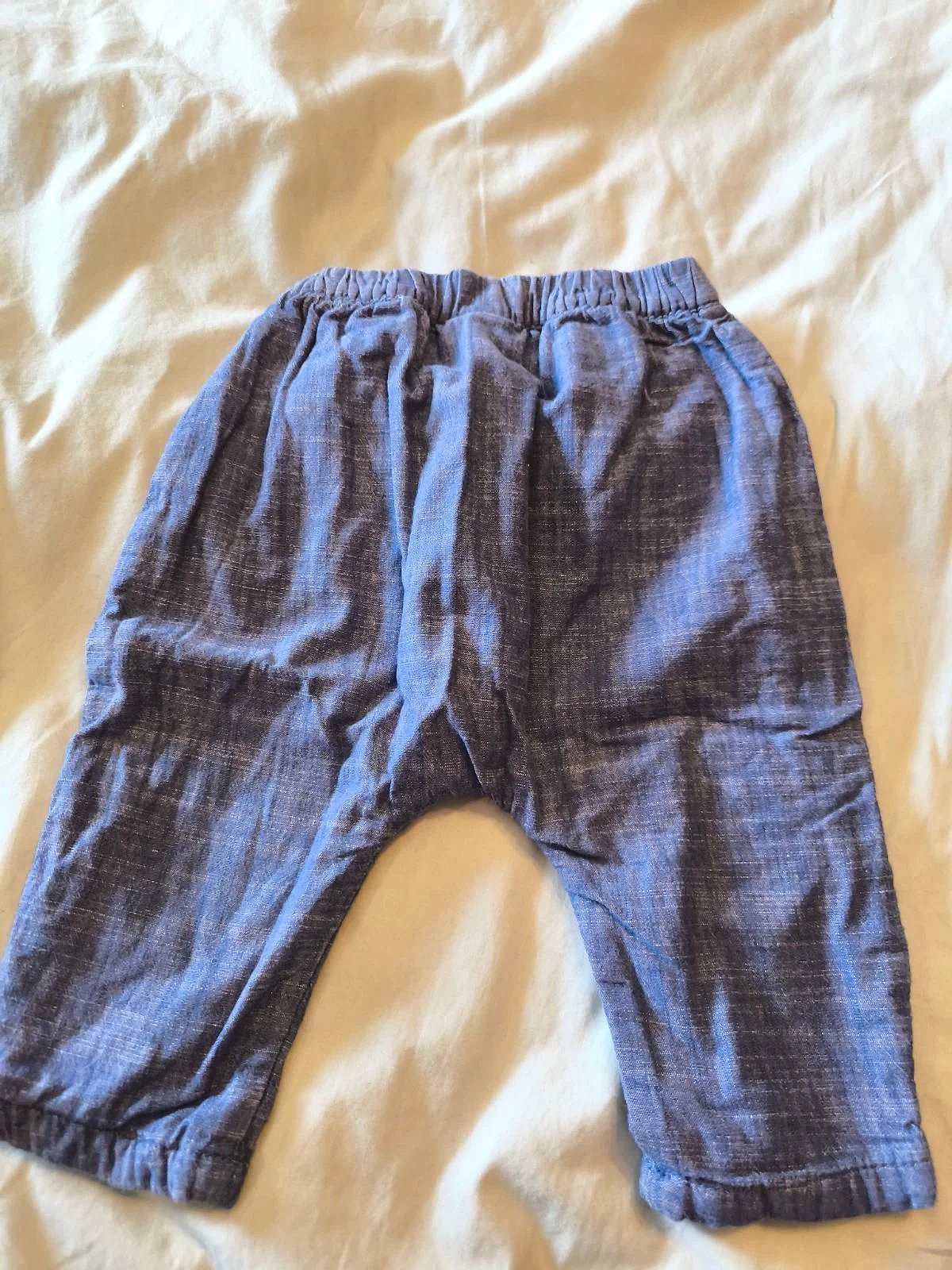 Baby blue cotton trousers, photo 2