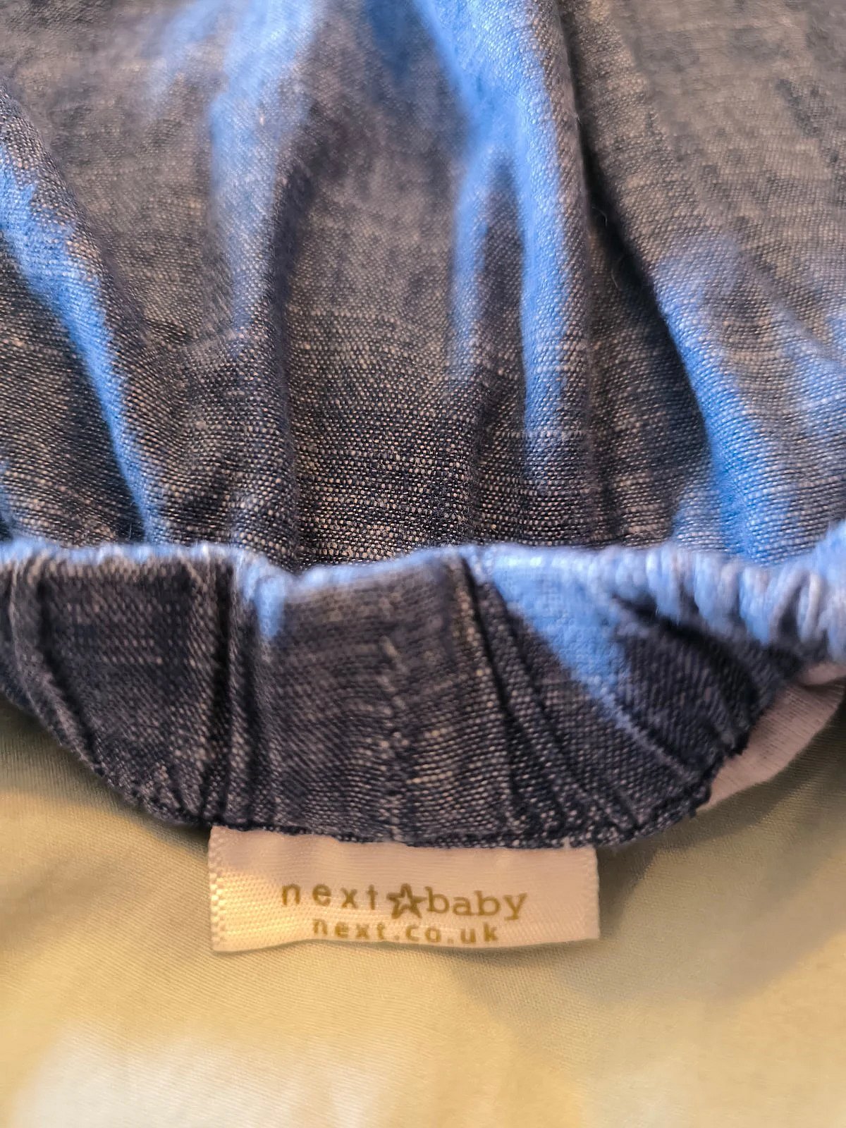 Baby blue cotton trousers, photo 4