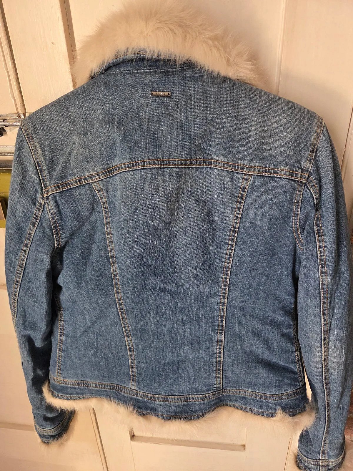 Liu Jo faux-fur denim jacket, photo 5