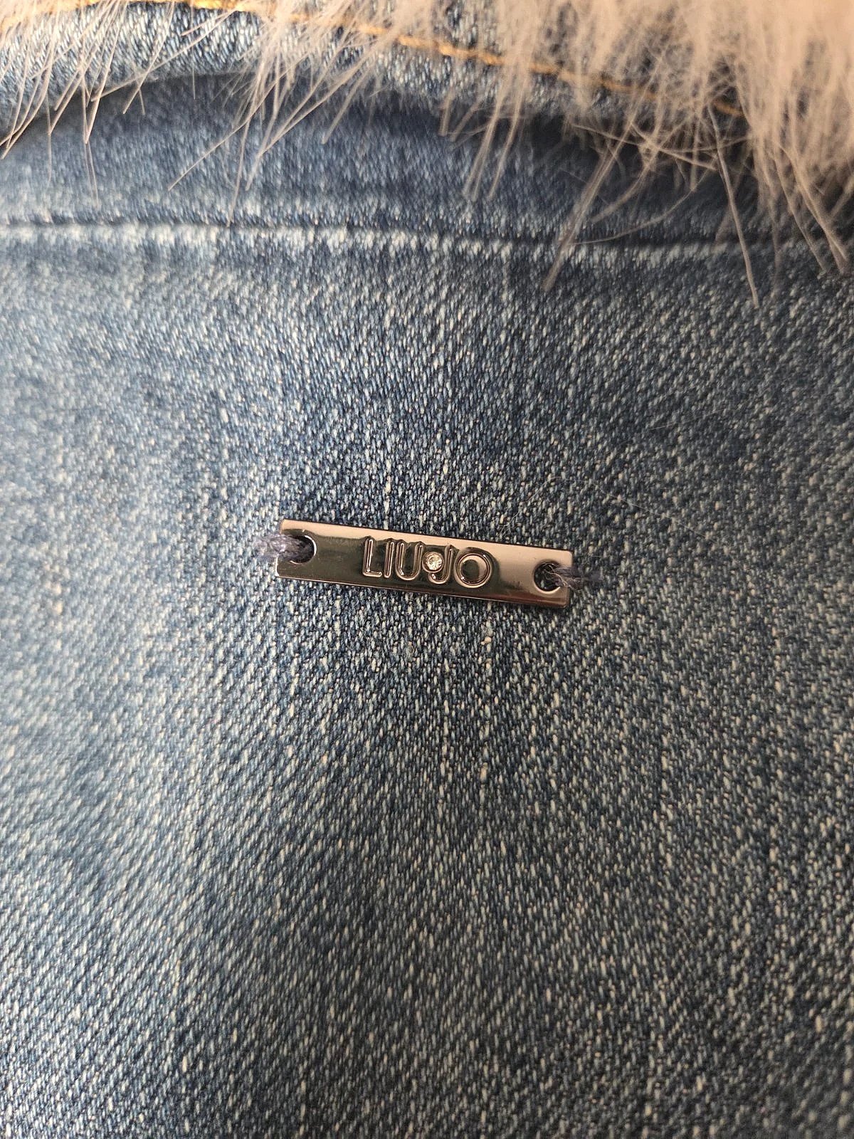 Liu Jo faux-fur denim jacket, photo 6