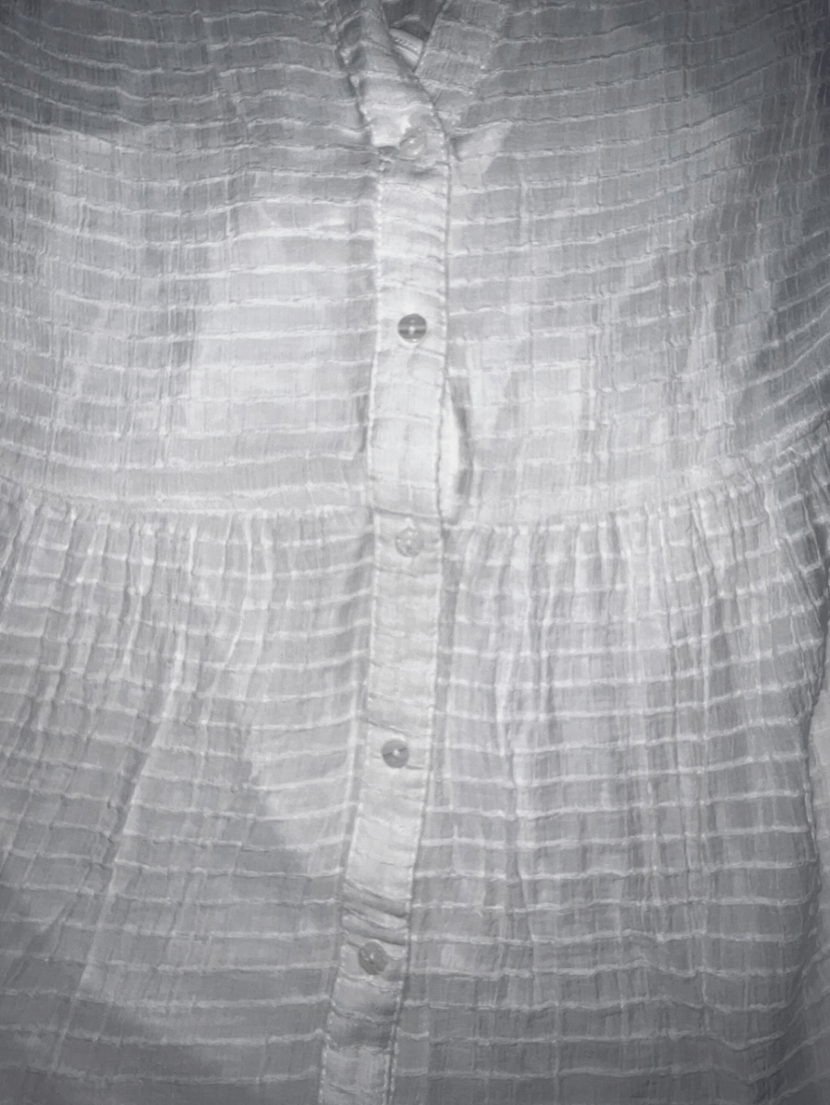 Vestido blanco con botones en la parte delantera, foto 3