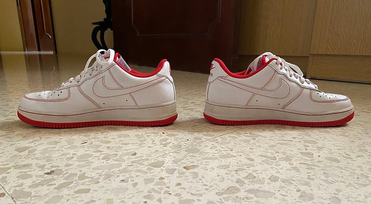 Nike Air Force 1 '07 Stitch in White/University Red, photo 3