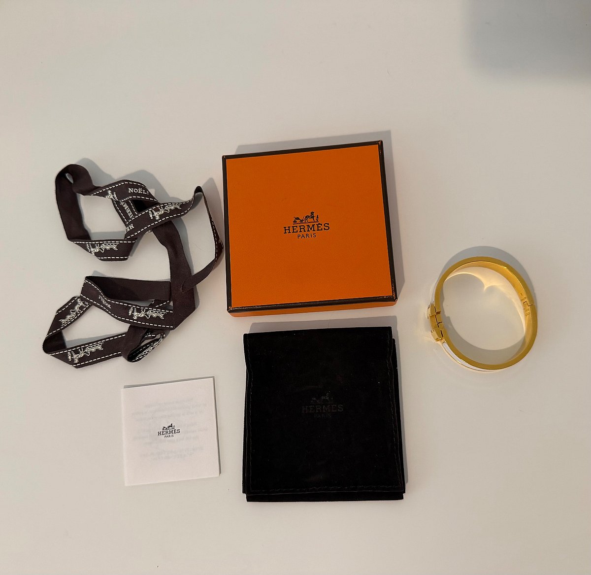 Hermès Clic H Gold Bracelet, photo 3
