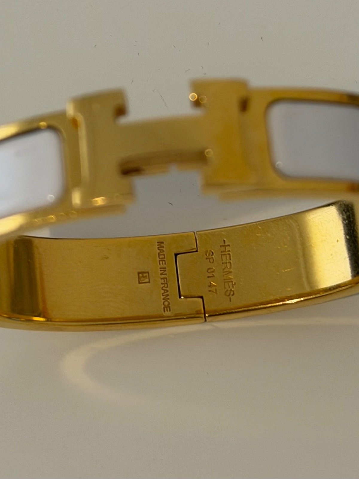 Hermès Clic H Gold Bracelet, photo 6