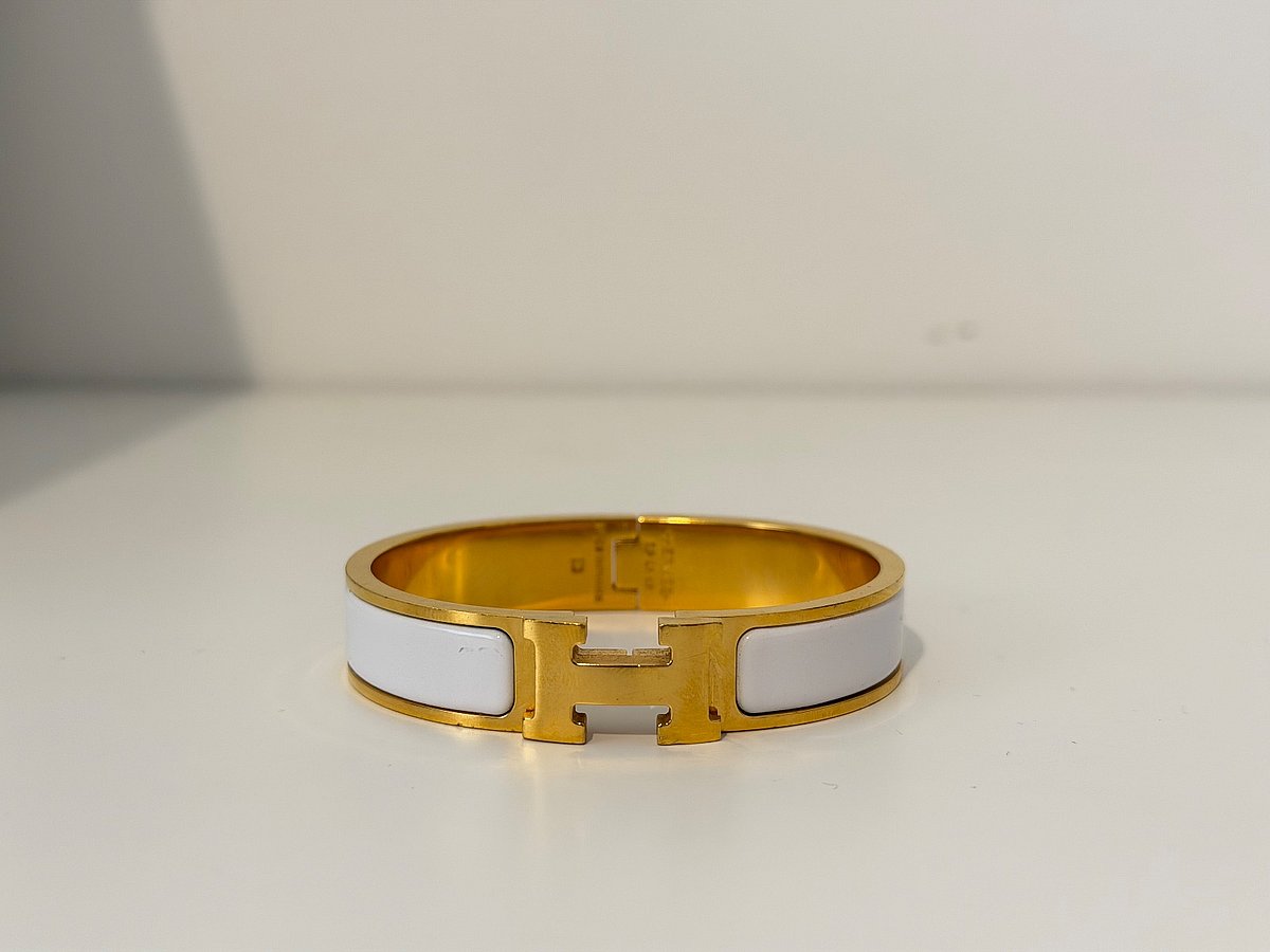 Hermès Clic H Gold Bracelet, photo 2