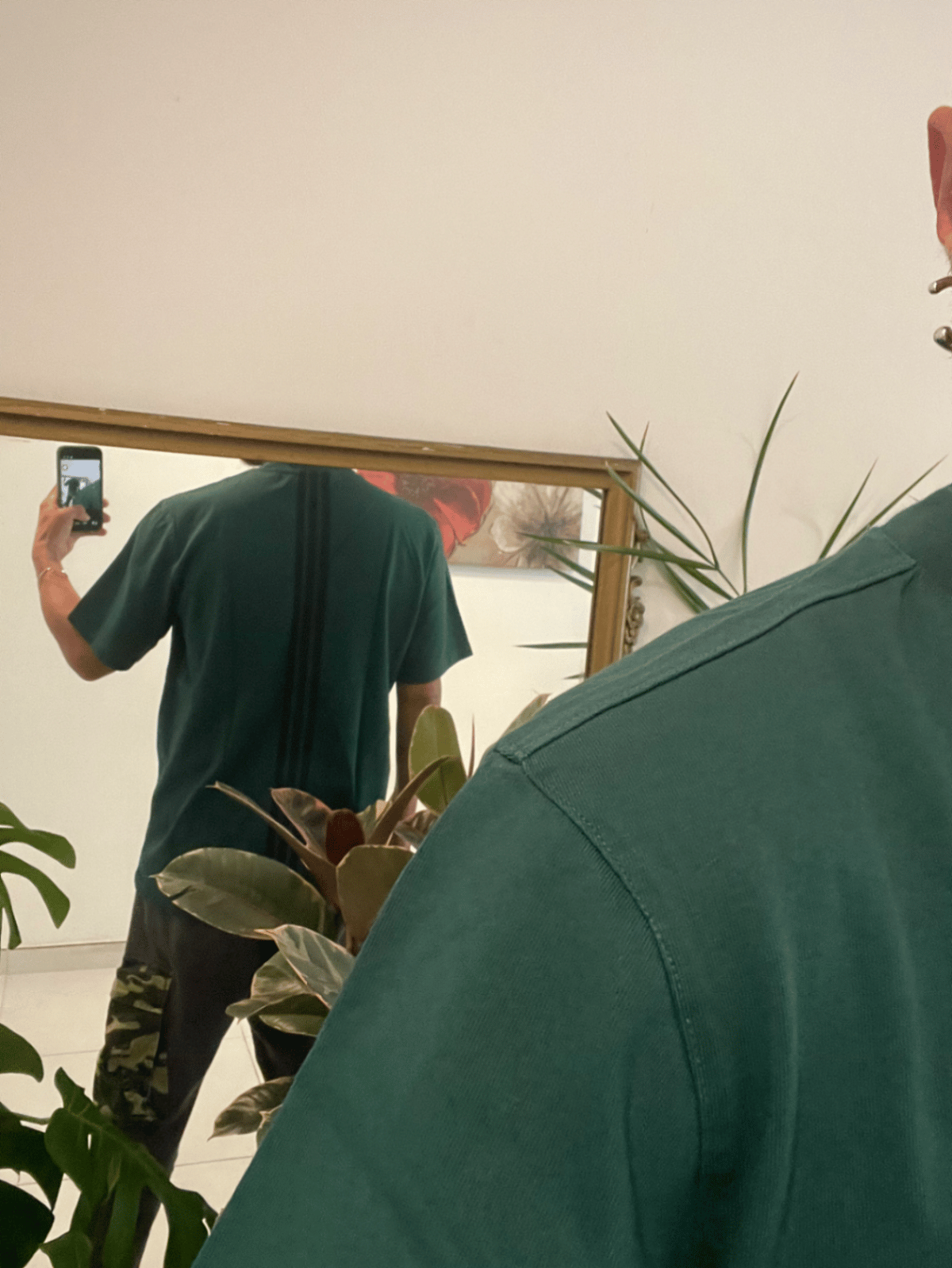Adidas Green Vertical Stripe T-Shirt, photo 6
