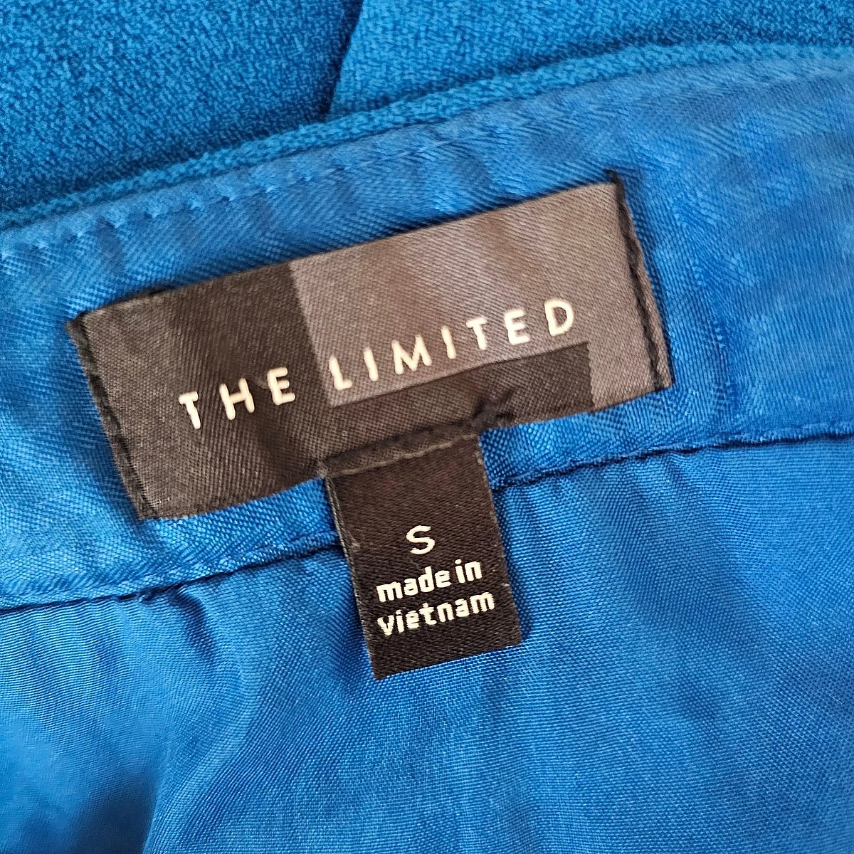 Bright blue A-line skirt - photo 3