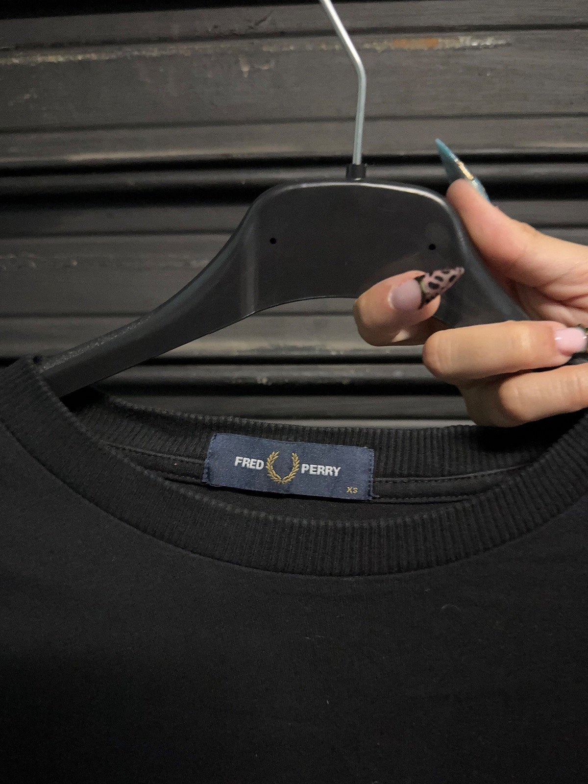 Camiseta negra de Fred Perry, foto 3