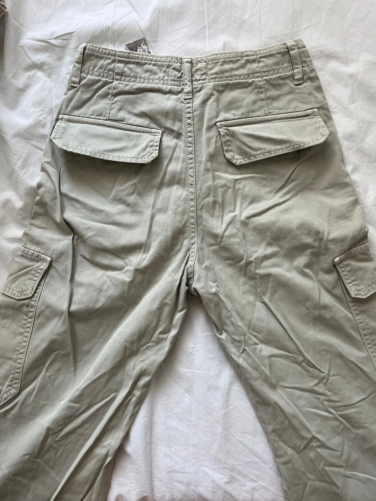 Zara beige utility cargo trousers - photo 3