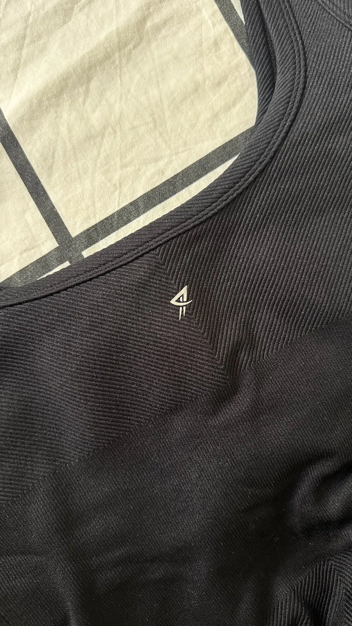 Black Seamless Ribbed Bodysuit, photo 2