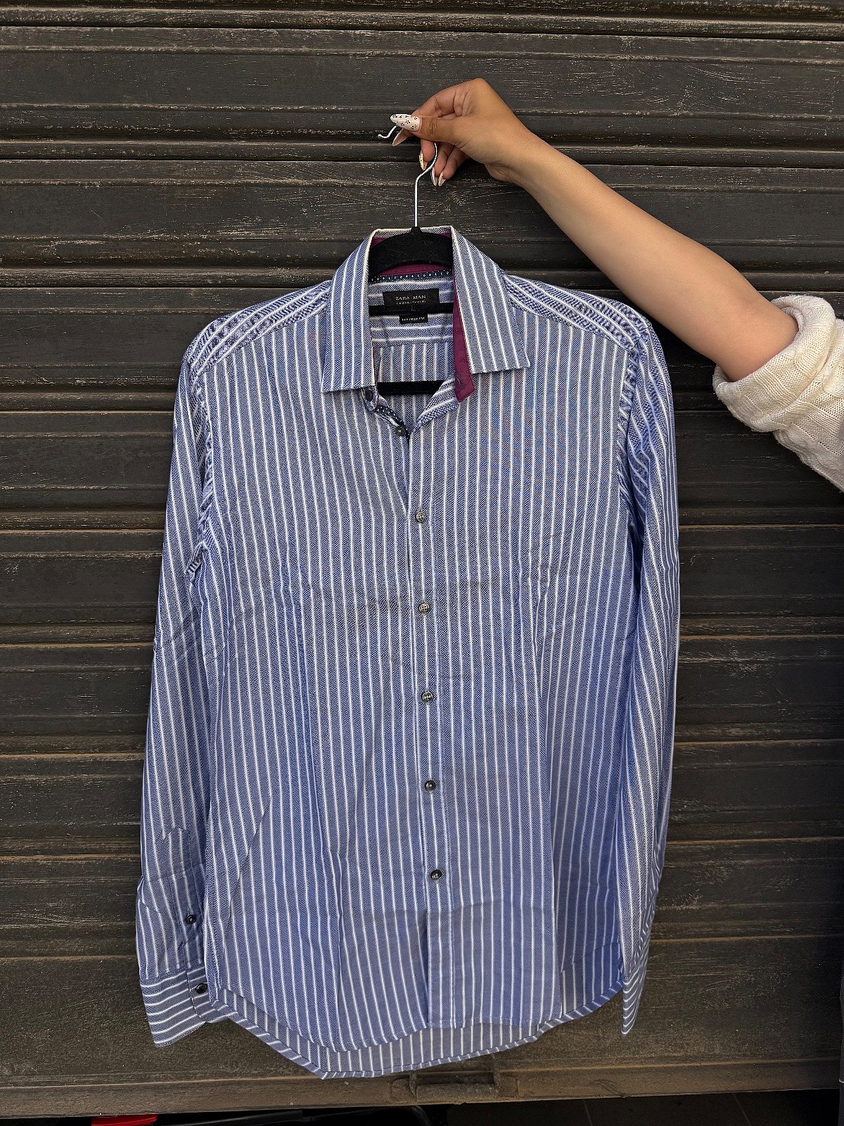 Zara Man Striped Cotton Shirt, photo 2
