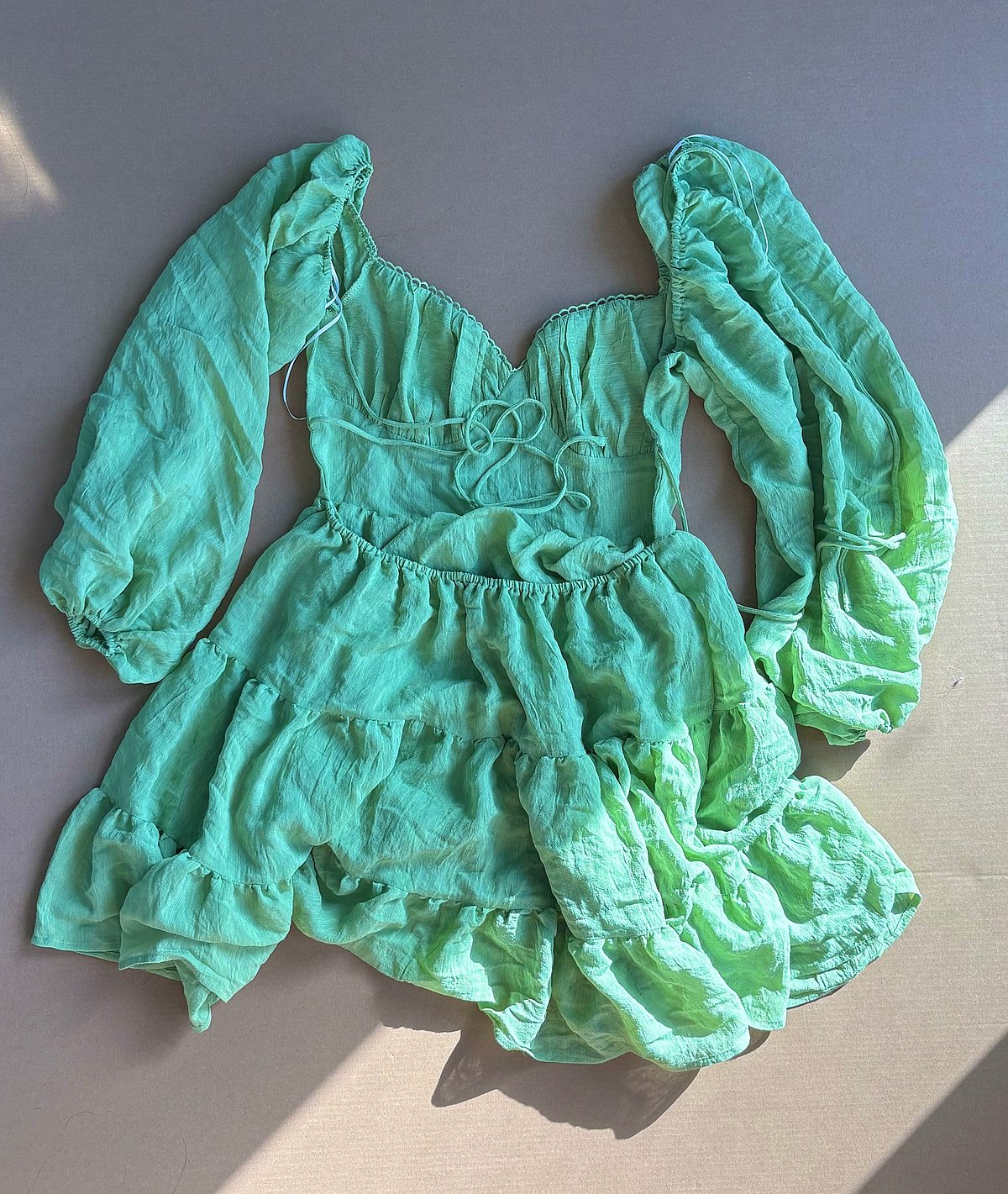 Princess Polly Green Flowy Open-Back Dress 💚 , photo 3