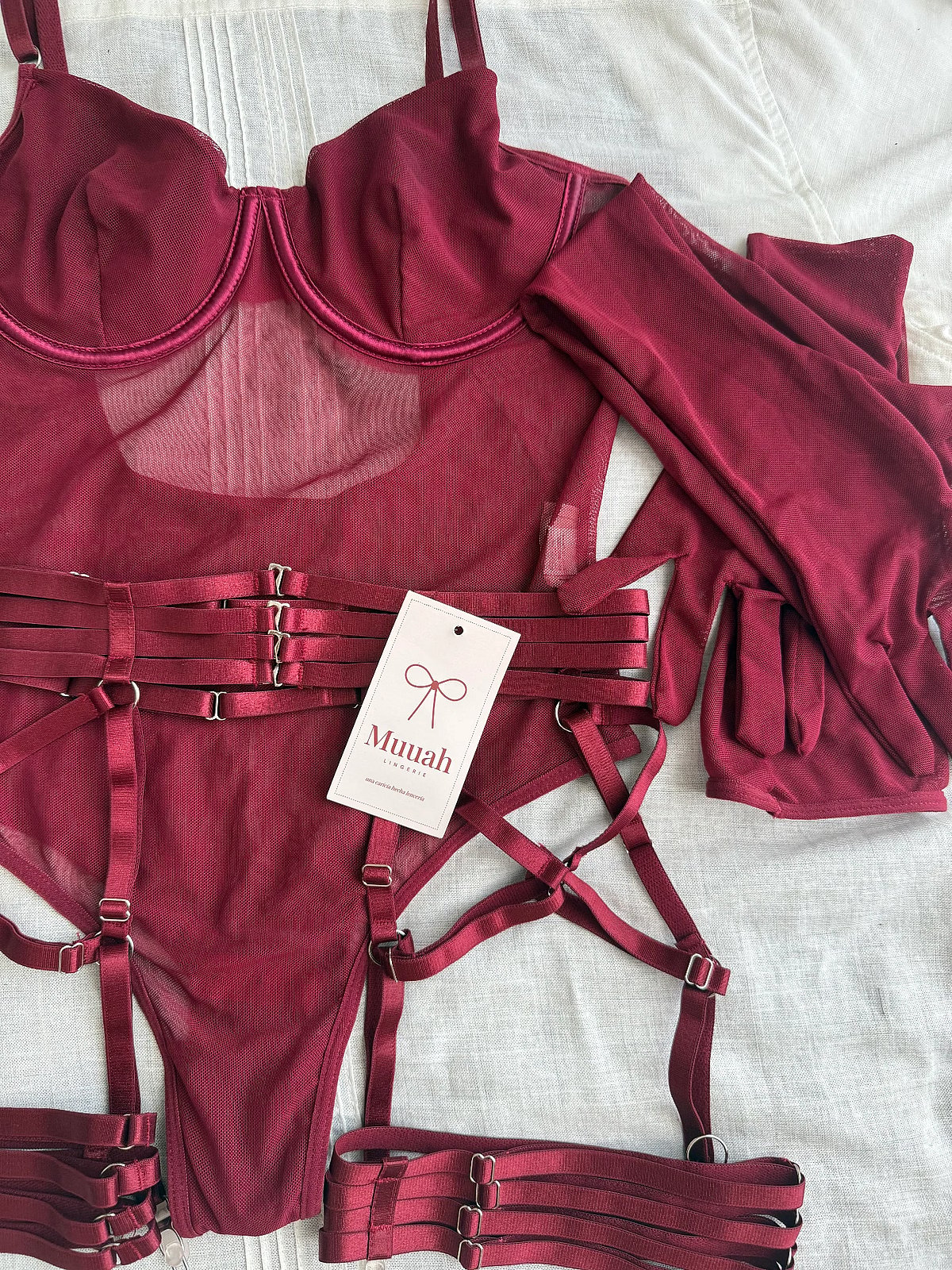 Lingerie Set Noir Lace Up, photo 2