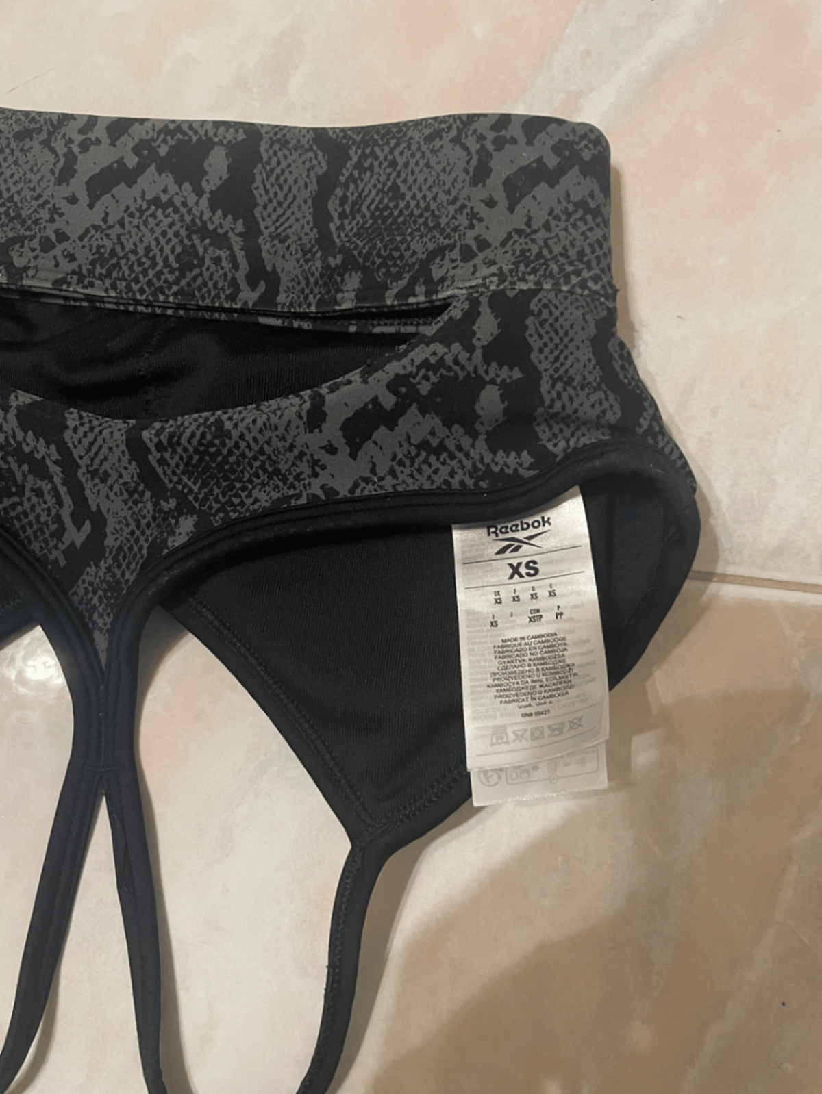 Patterned  Reebok Sports Bra - photo 3