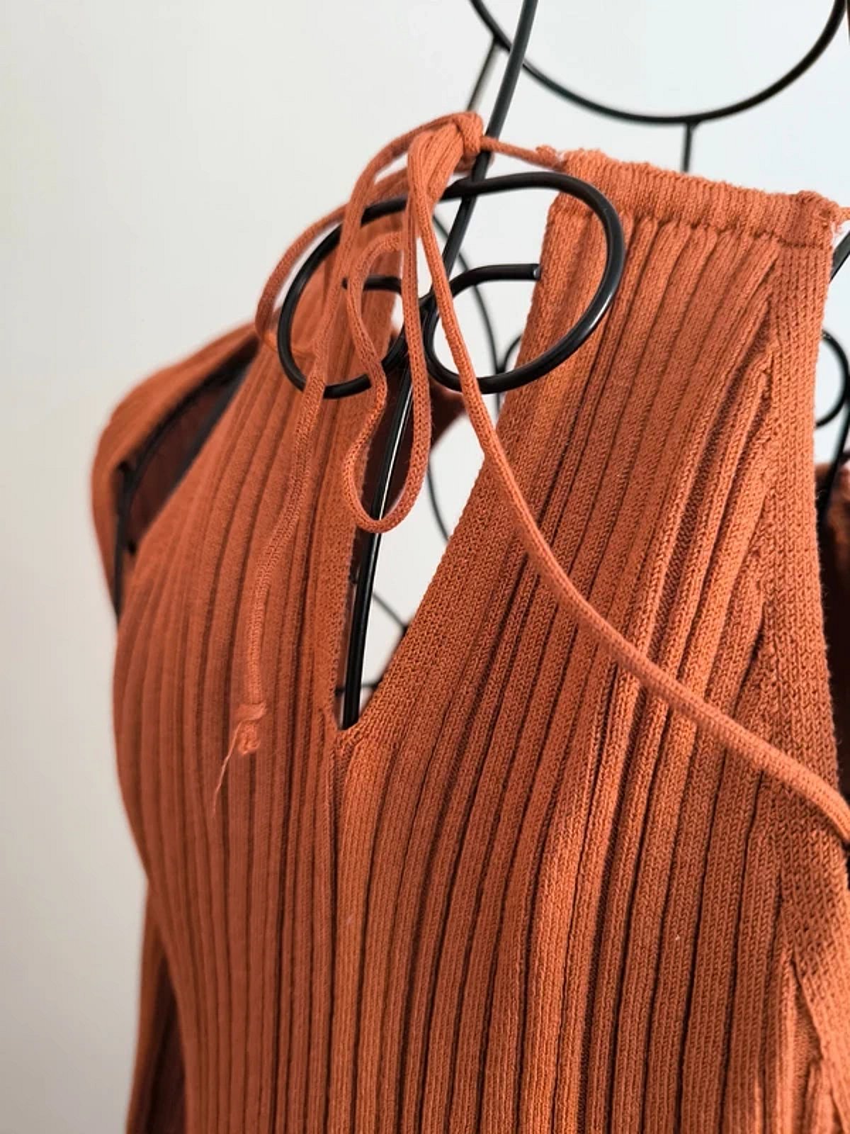 Ribbed Long Sleeve Midi Dress, photo 4