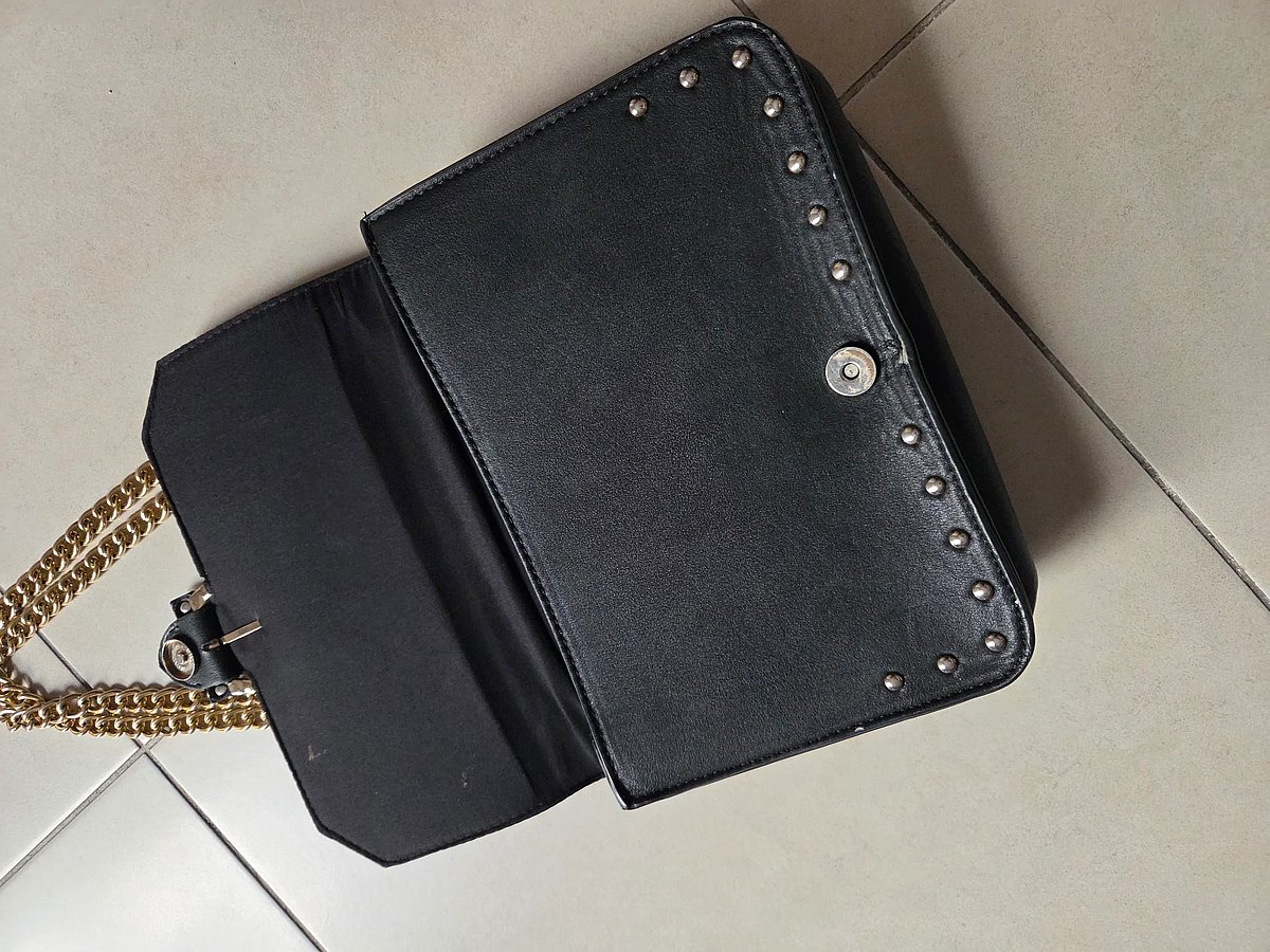 Black Embroidered Rose Crossbody Bag, photo 4