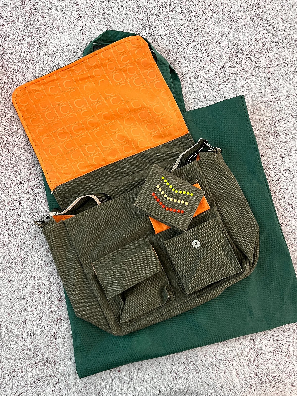 Set composto da borsa a tracolla e portafoglio Camomilla, foto 2