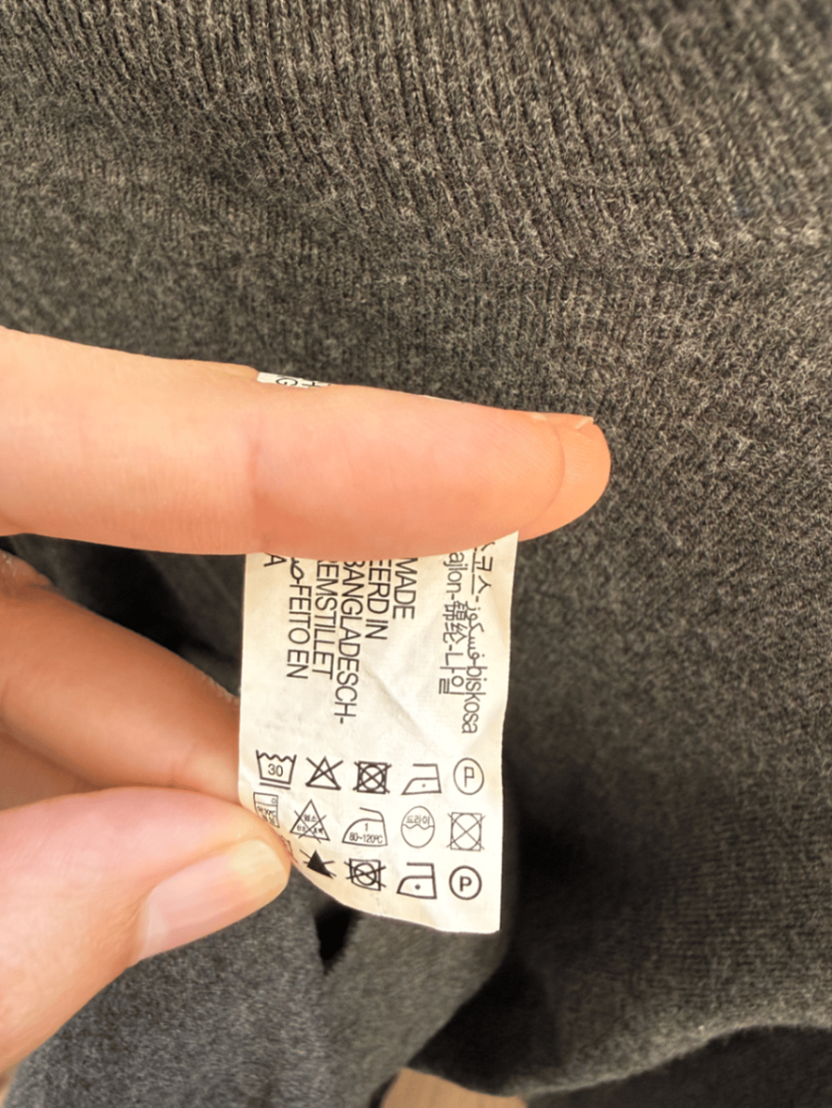 Zara Mock Neck Grey Jumper, photo 3