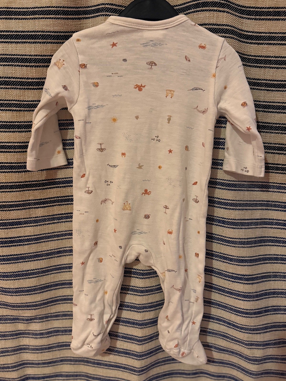Baby sea print sleepsuit - photo 2