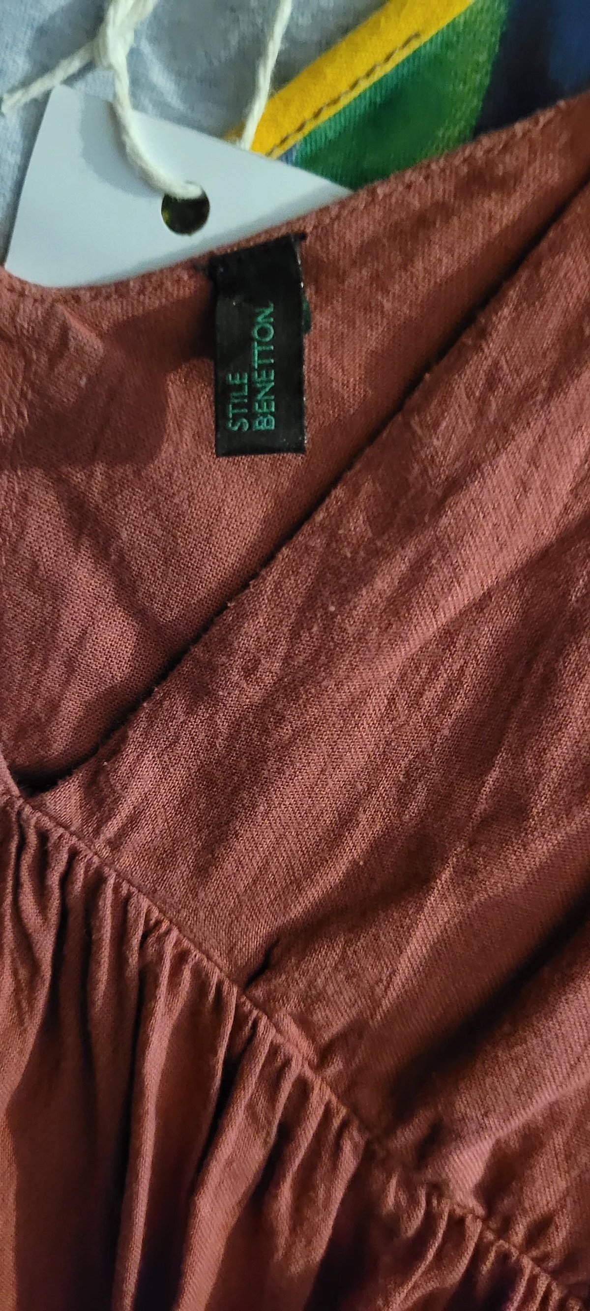 Benetton Babydoll V-Neck Top, photo 6