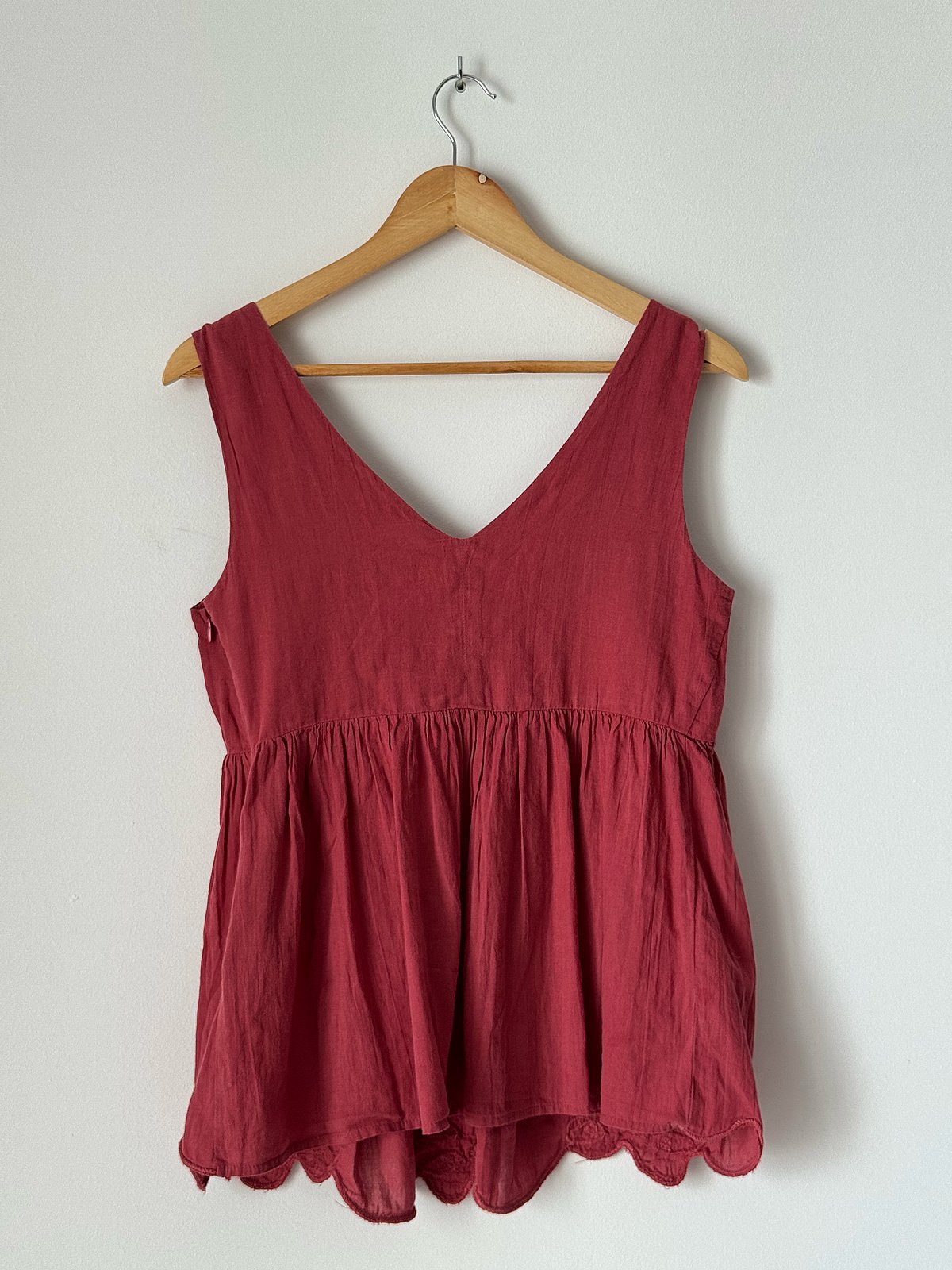 Benetton Babydoll V-Neck Top, photo 2