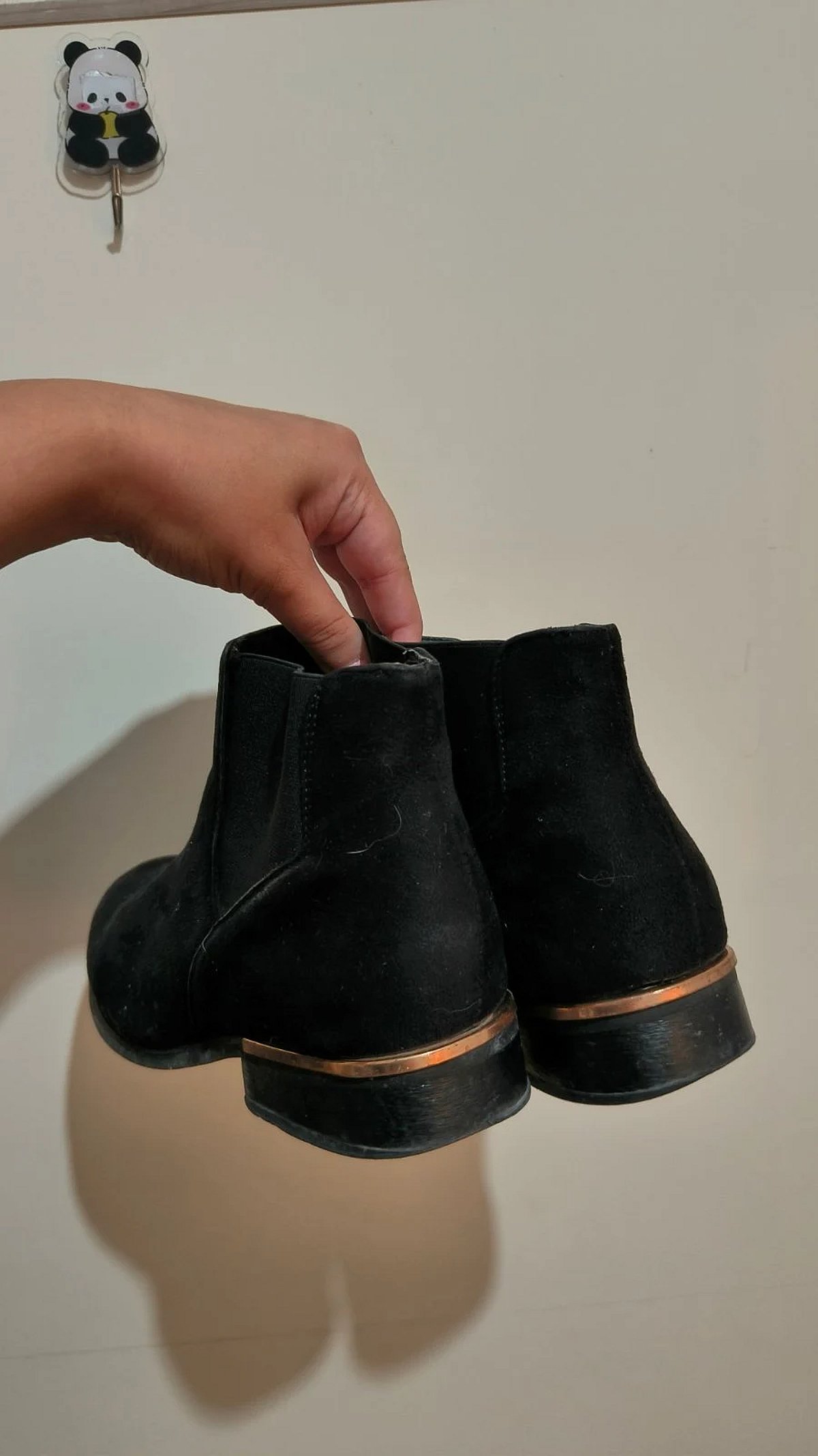 Black suede chelsea boots, photo 2