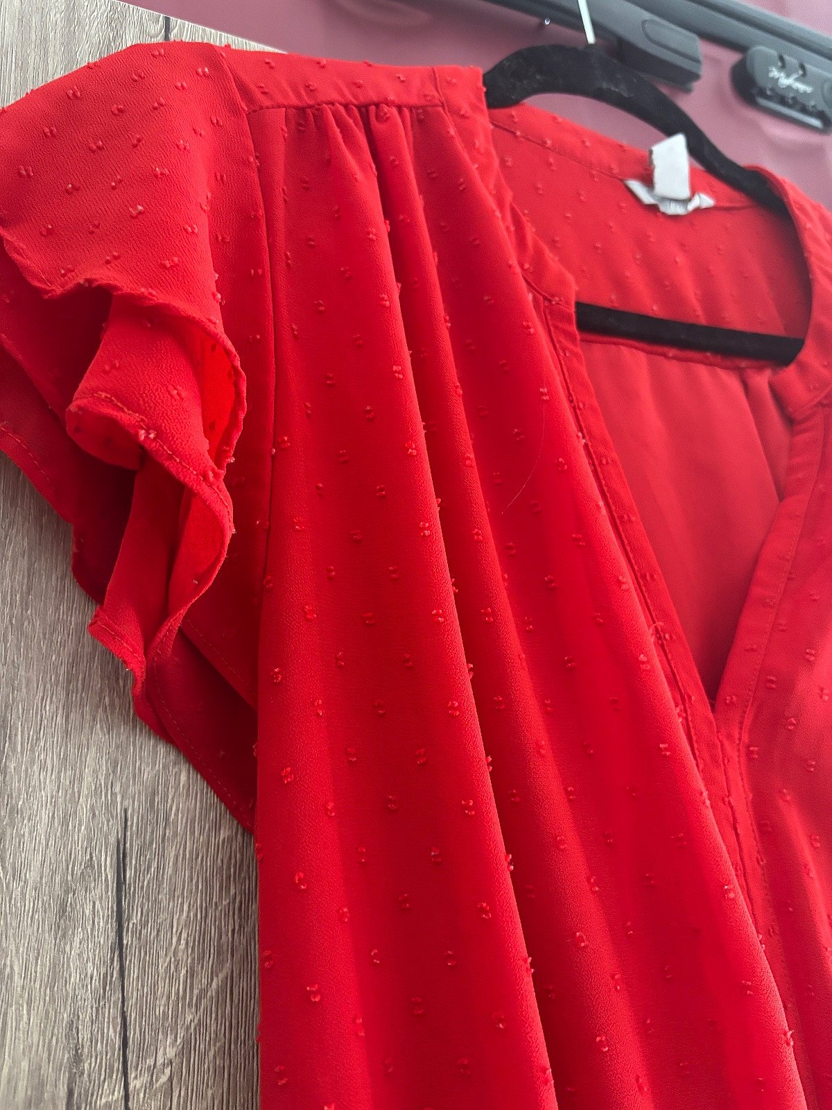Red Mini Dress Cap Sleeves, photo 3