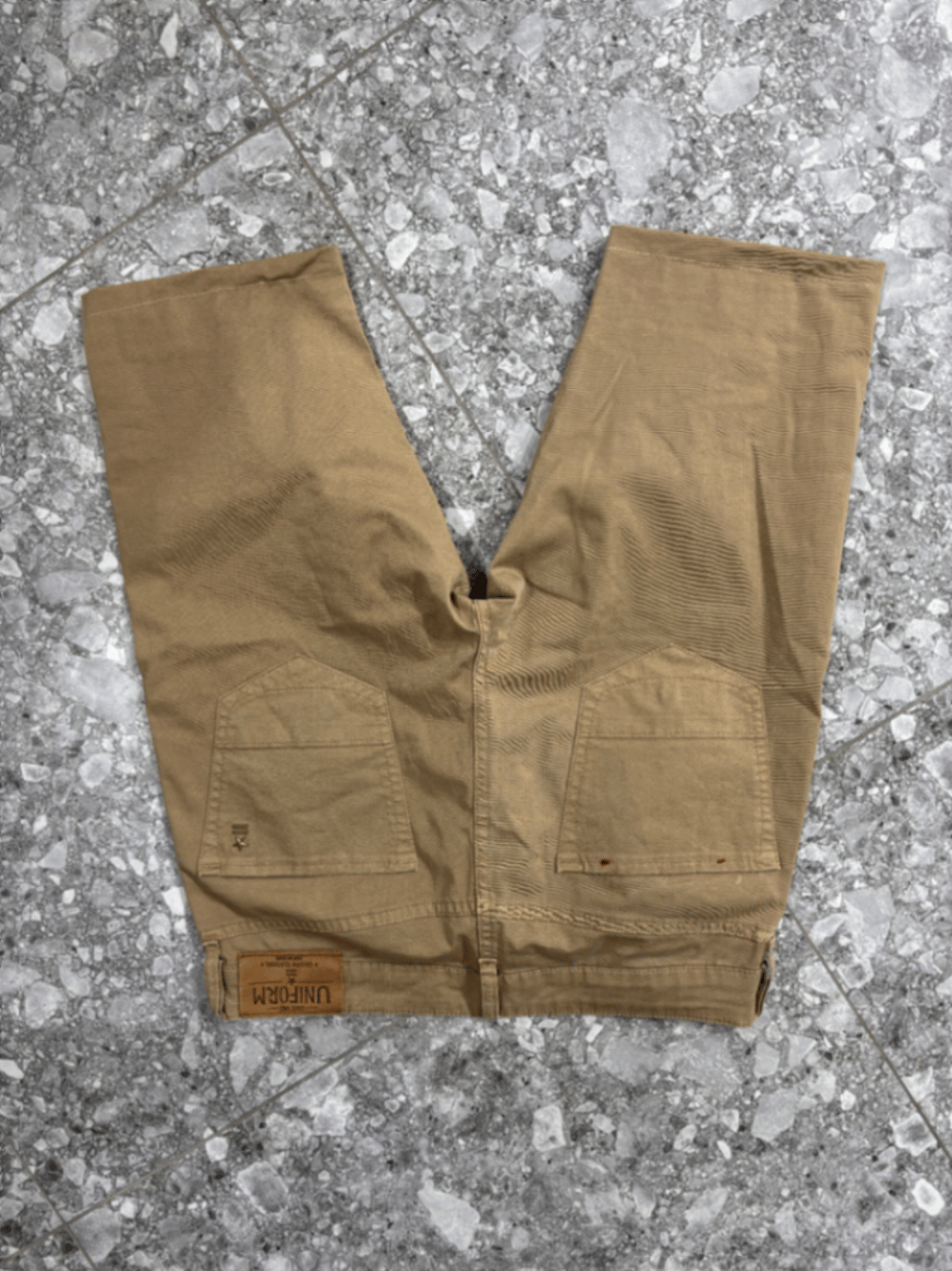 pantaloncini casual color kaki da uniforme - photo 2