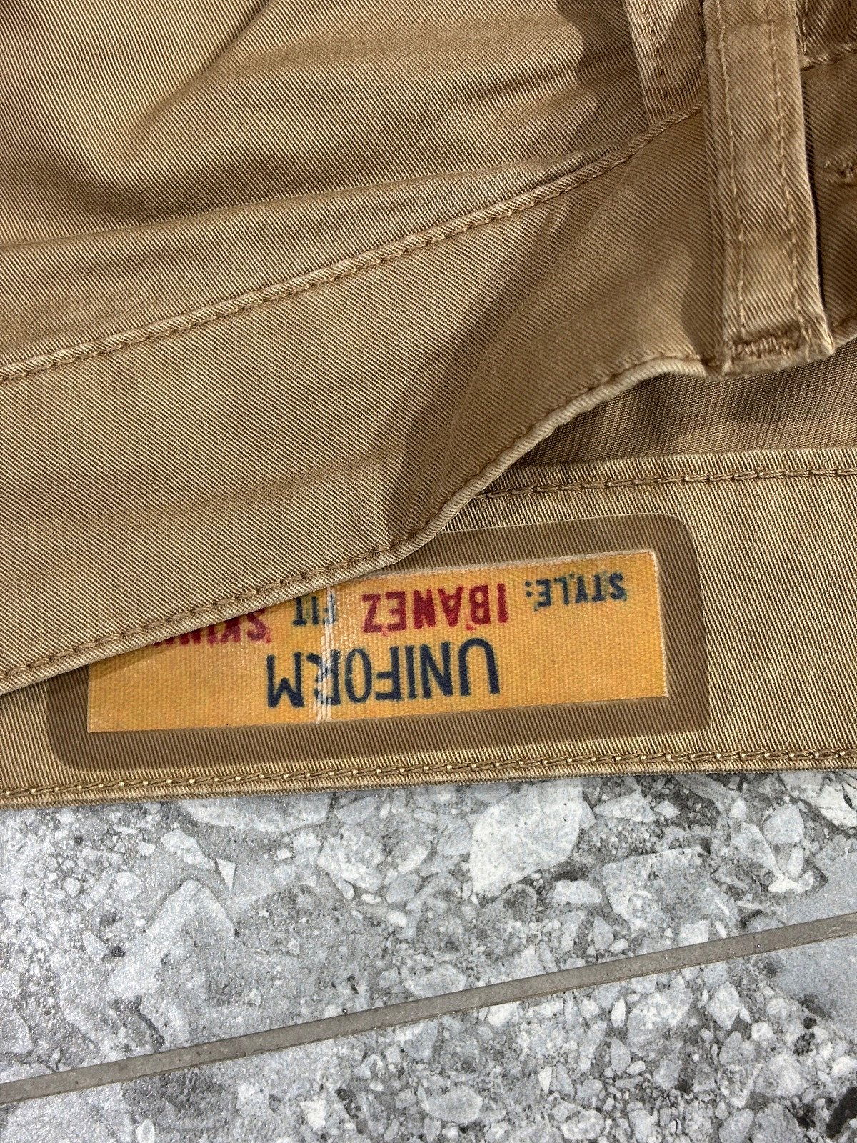 pantaloncini casual color kaki da uniforme - photo 3