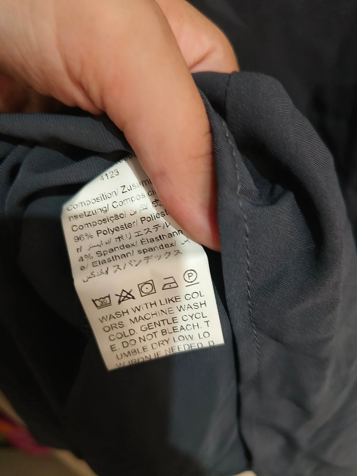 Dark grey classic button shirt, photo 4