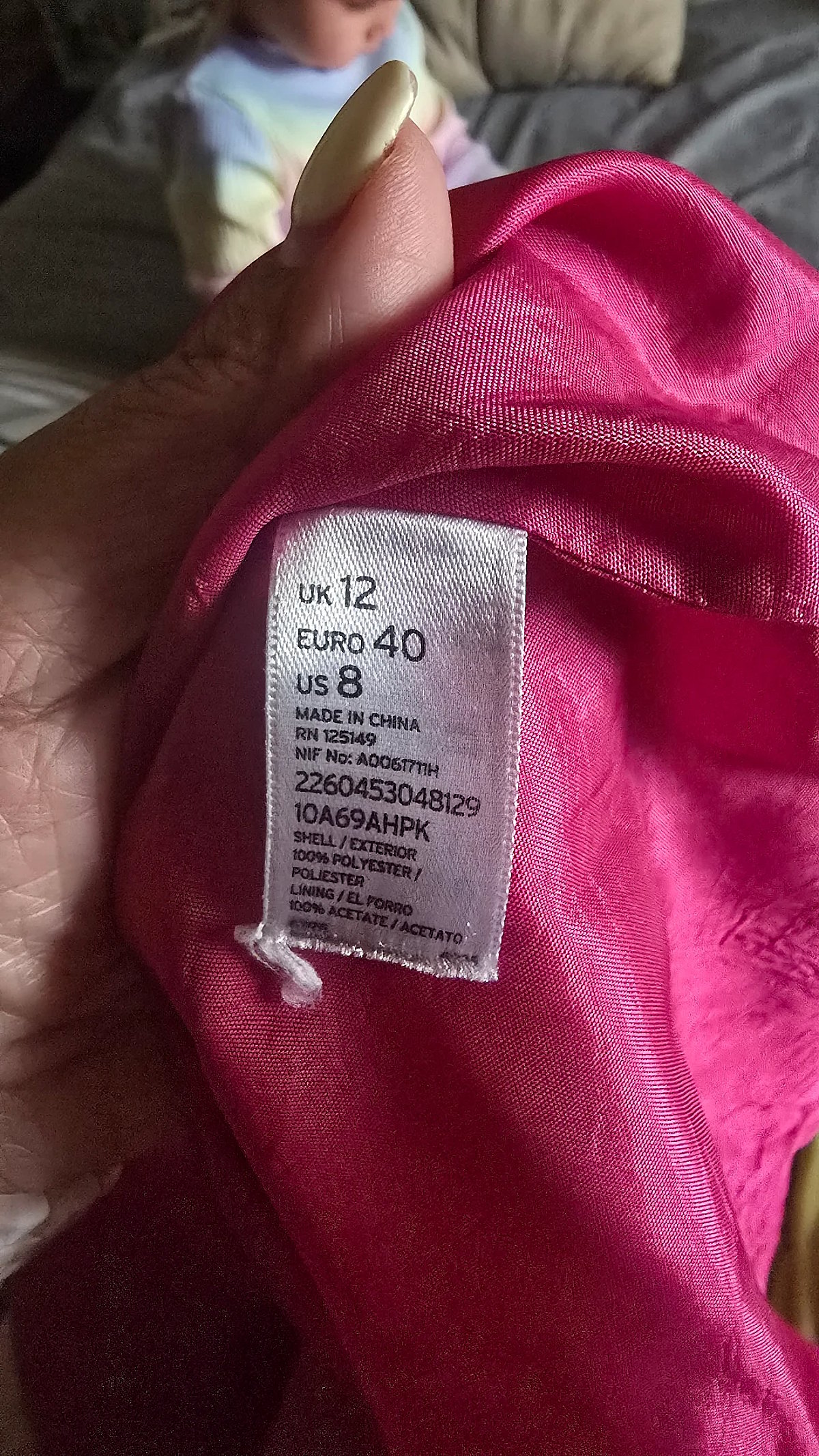 Abito dritto rosa ricamato, foto 4