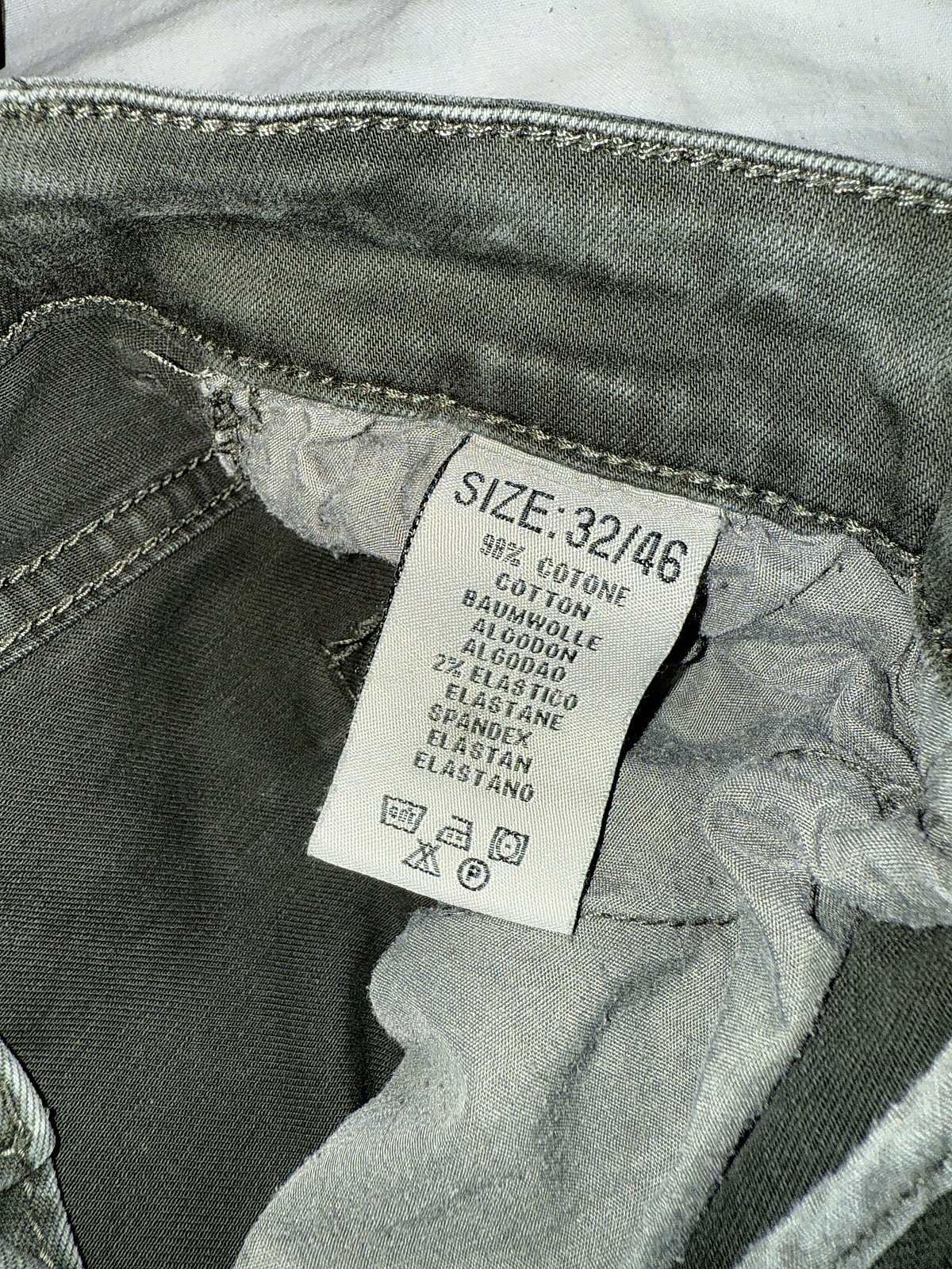 Distressed Skinny Jeans in Olive, photo 3