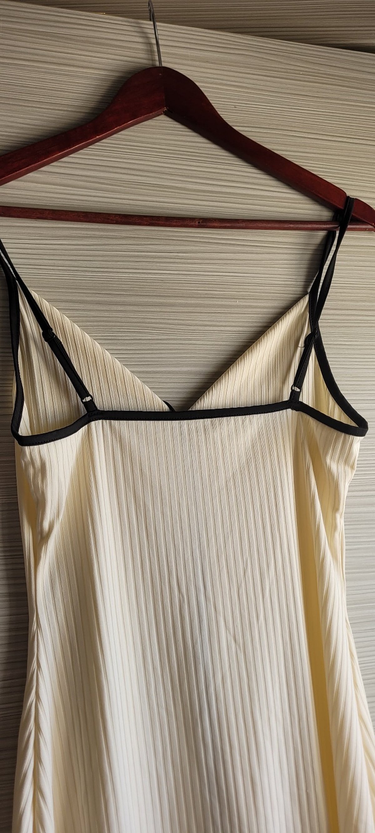 Cream Ribbed Bow Detail Dress, photo 3