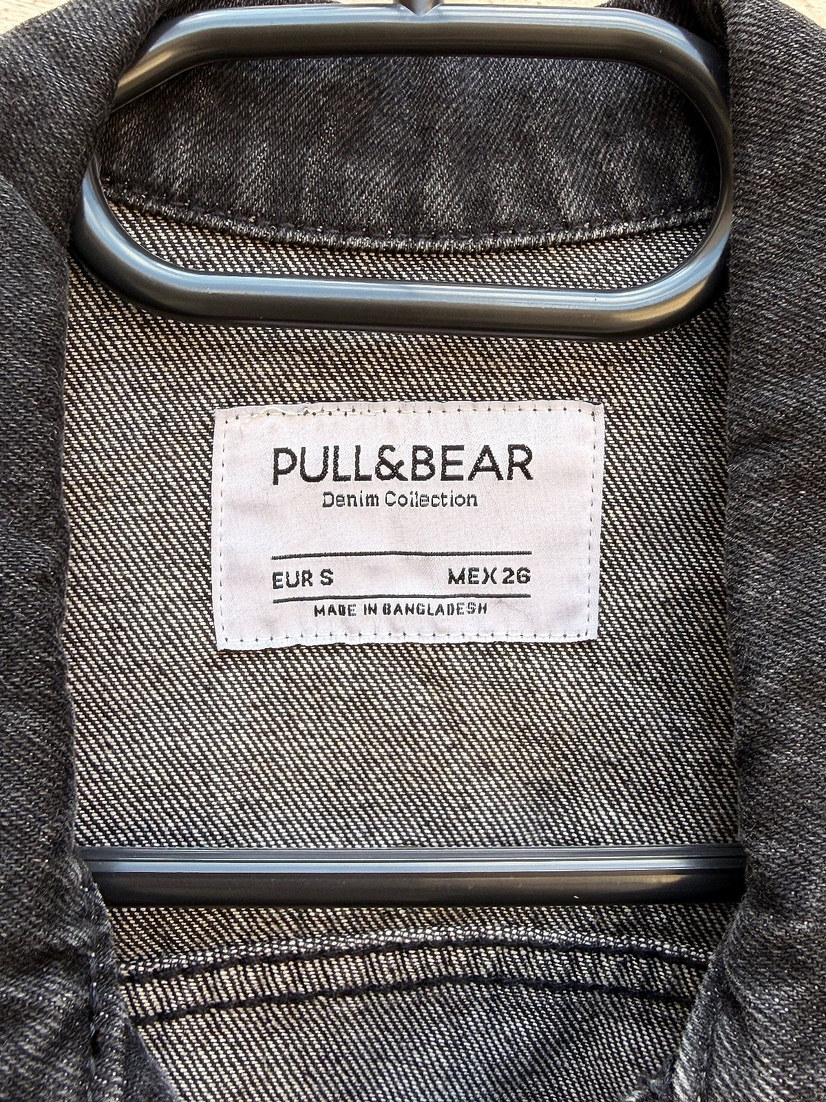 Pull&Bear Black Denim Batwing Jacket, photo 3