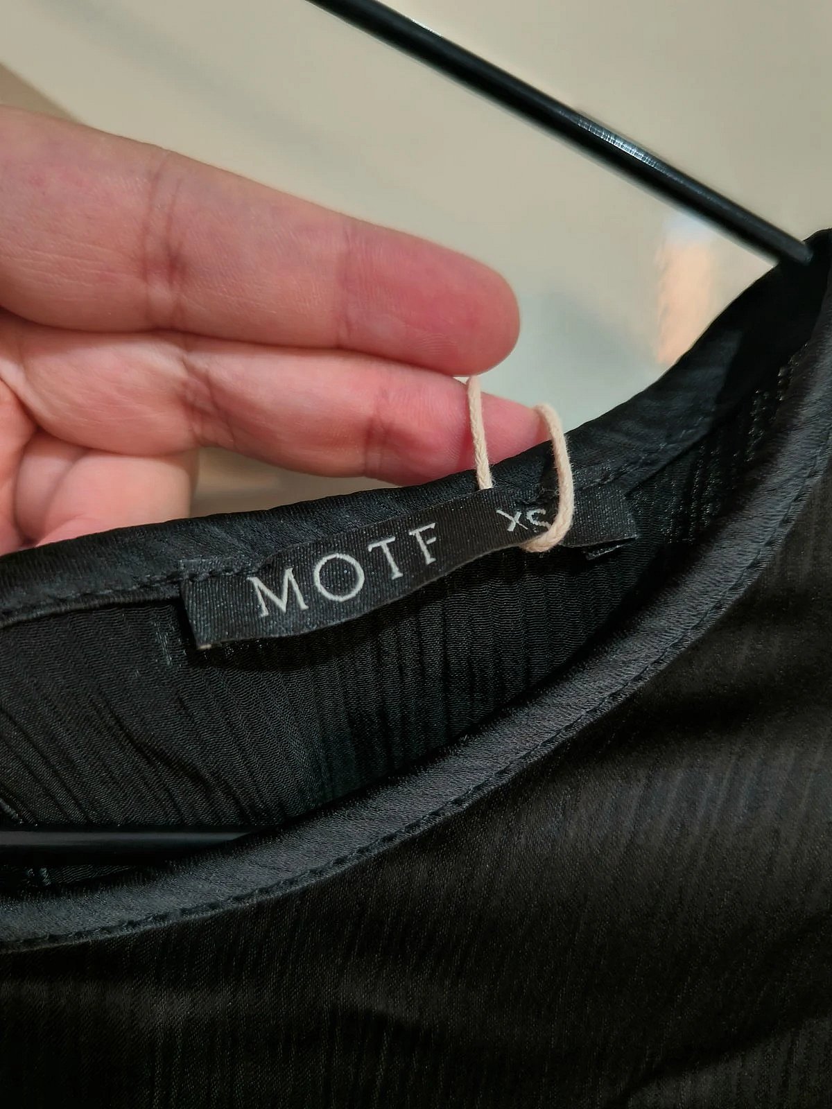 Black MOTF satin blouse, photo 2