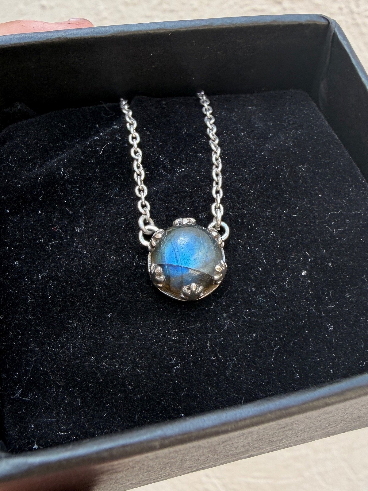 Labradorite 925 Sterling Silver Pendant Necklace, photo 2