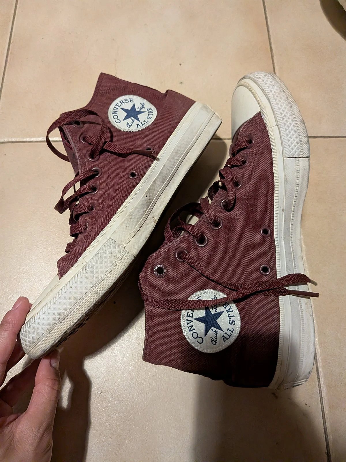 Maroon Converse High-Top Sneakers, photo 3
