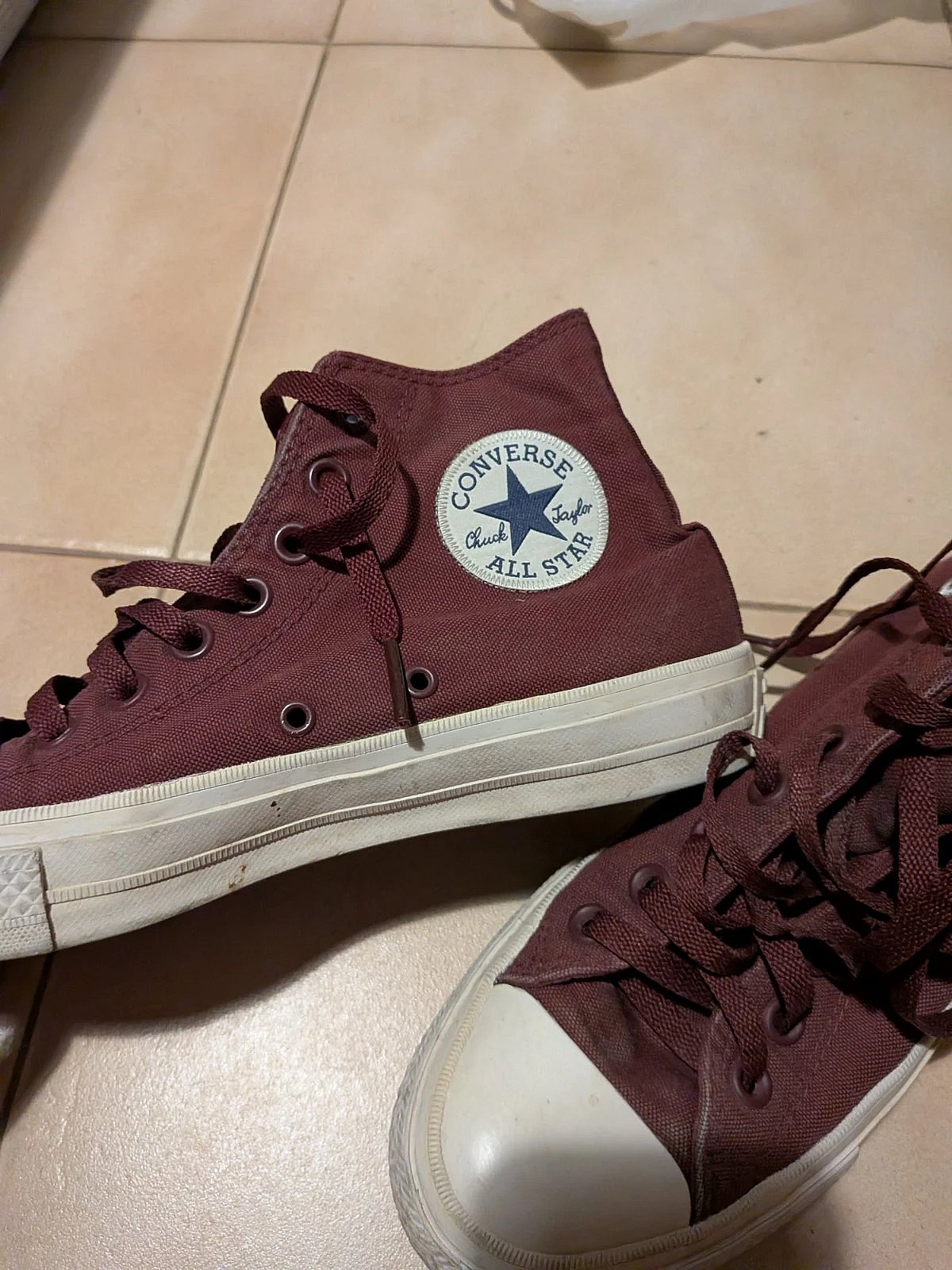 Maroon Converse High-Top Sneakers, photo 2