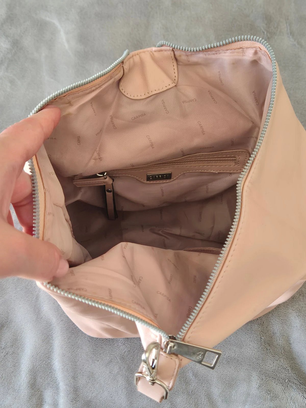 Mochila rosa de imitación de piel de Carpisa, foto 4