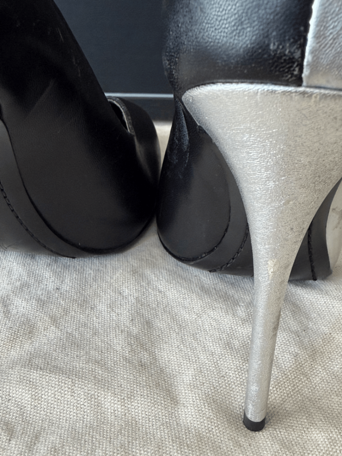Two-Tone Pointed Toe Stiletto Pumps, photo 6