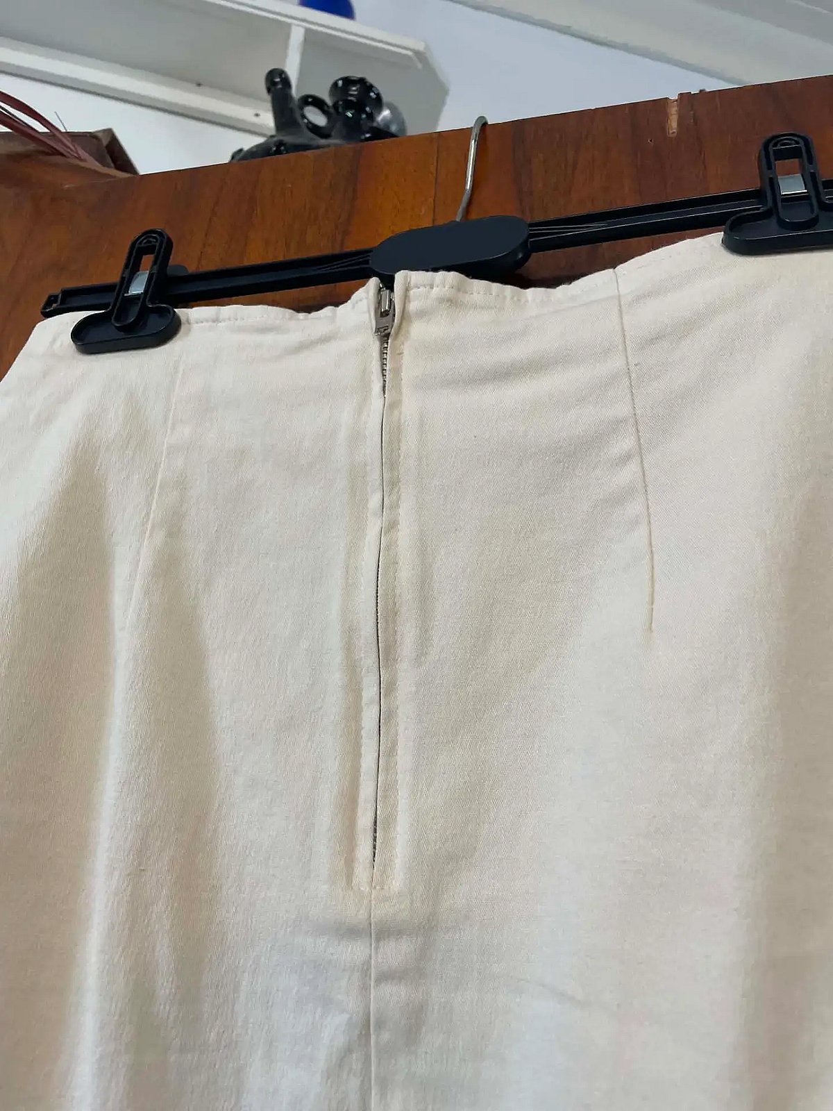 Cream Pencil Midi Skirt, photo 3