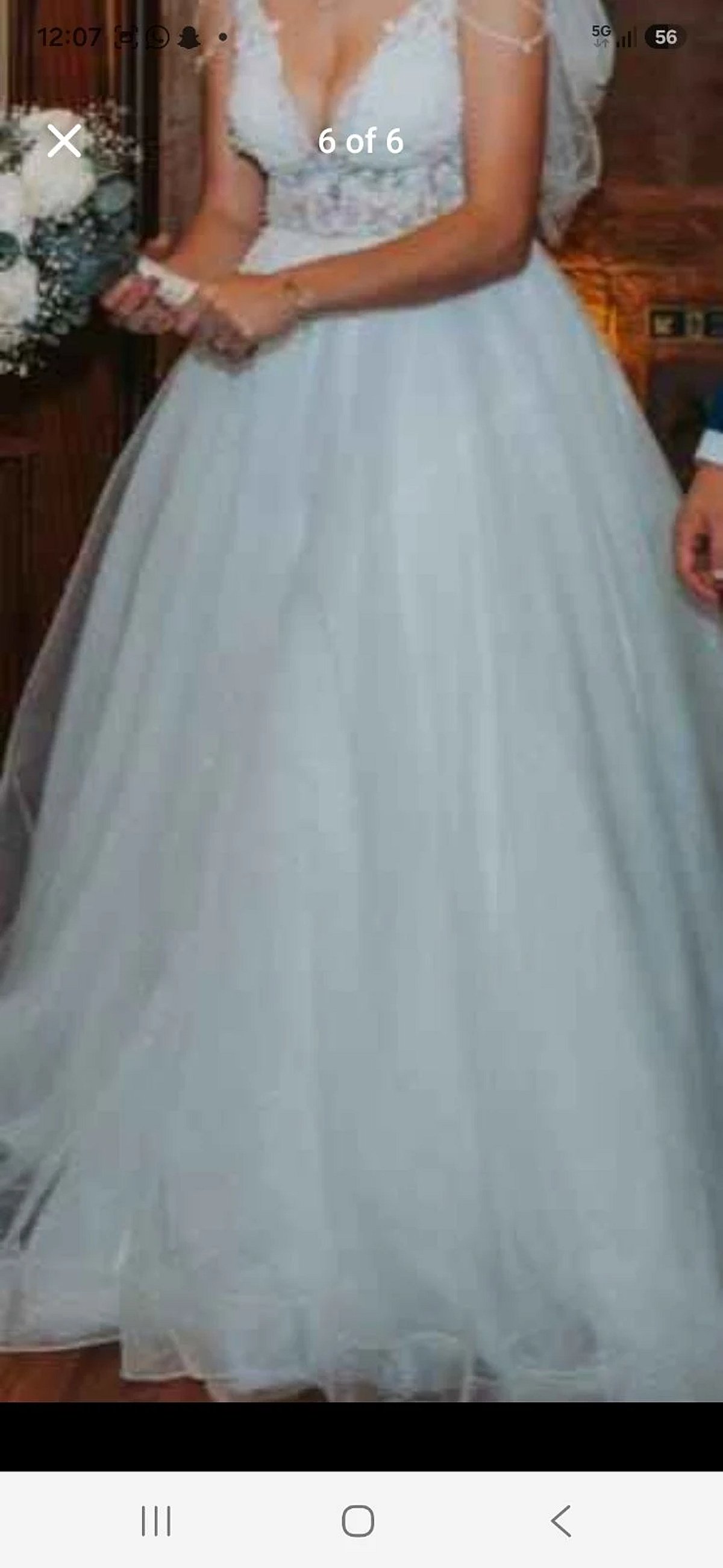 Elegant Lace Tulle Wedding Dress - photo 3