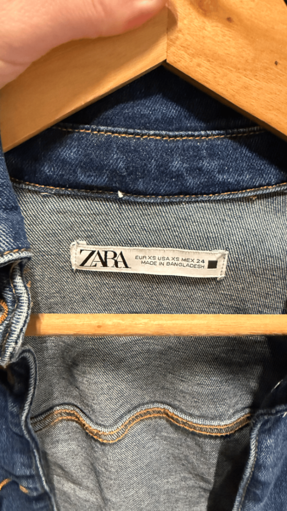 Zara Blue Denim Mini Dress, photo 2