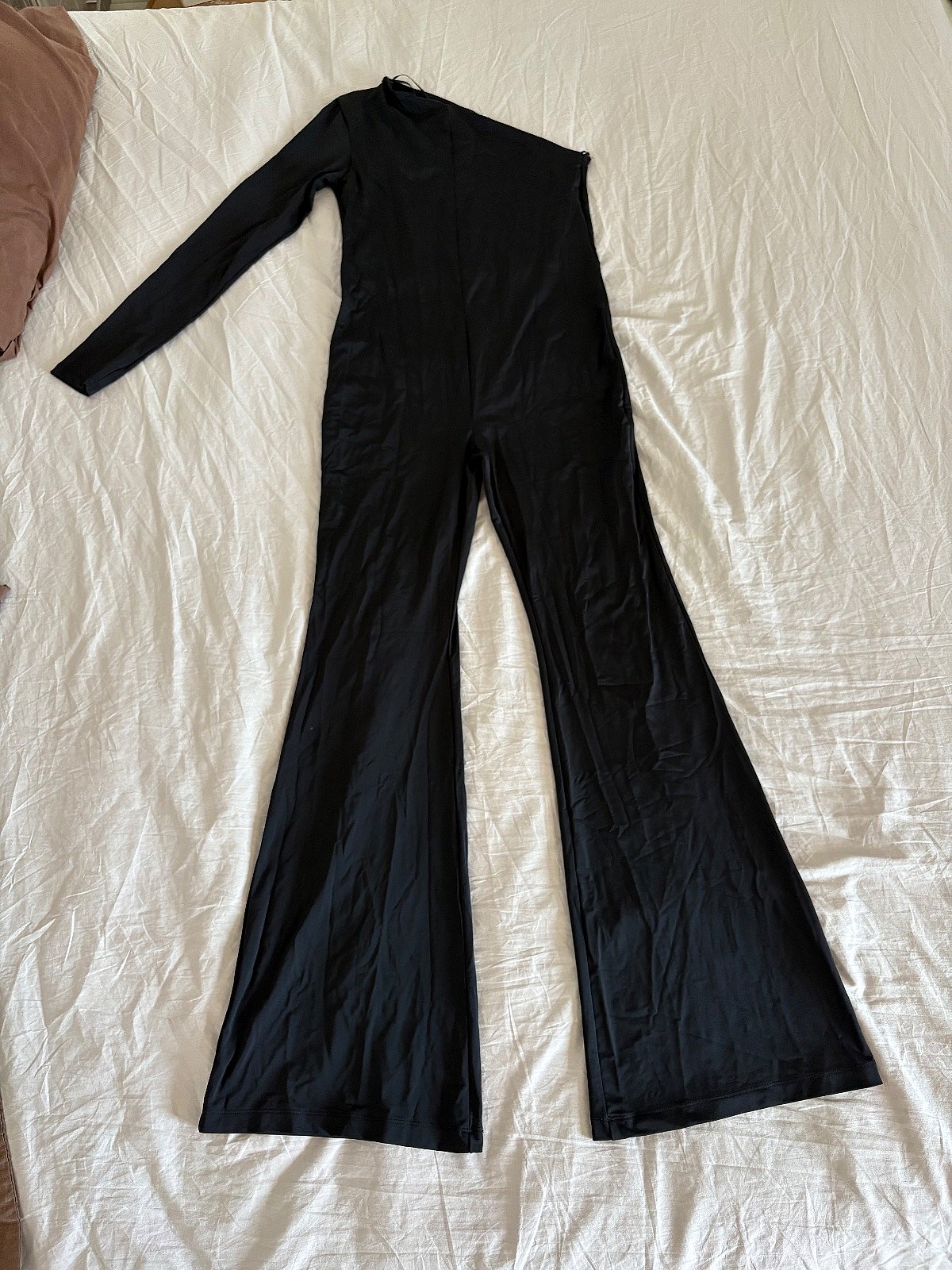Black One-Shoulder Wide-Leg Jumpsuit, photo 2