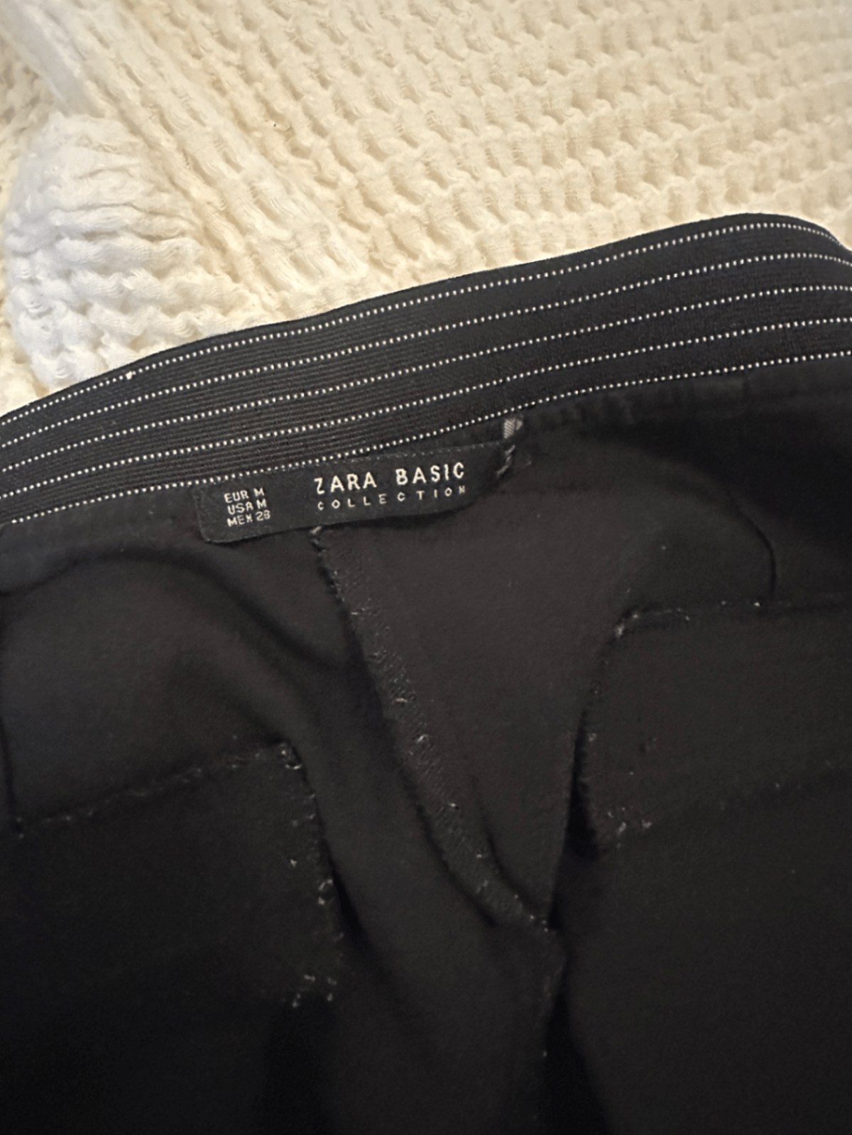 Black Elasticated Waist Trousers, photo 3
