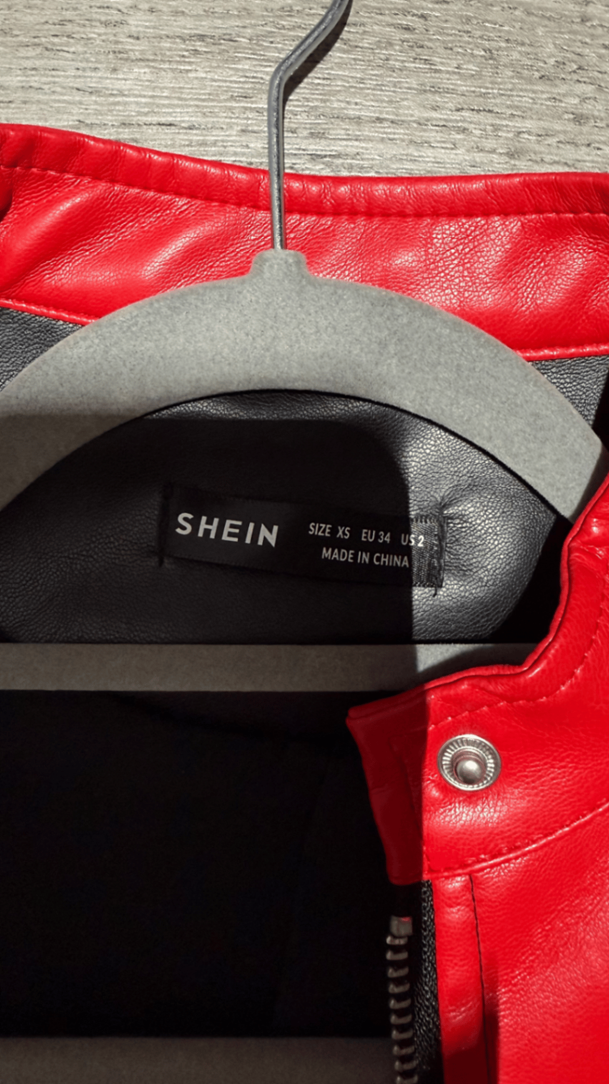 Colourblock Faux Leather Biker Jacket, photo 2