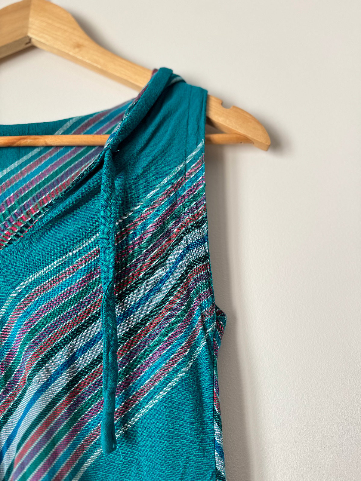 Striped Hooded Sleeveless Mini Dress, photo 5