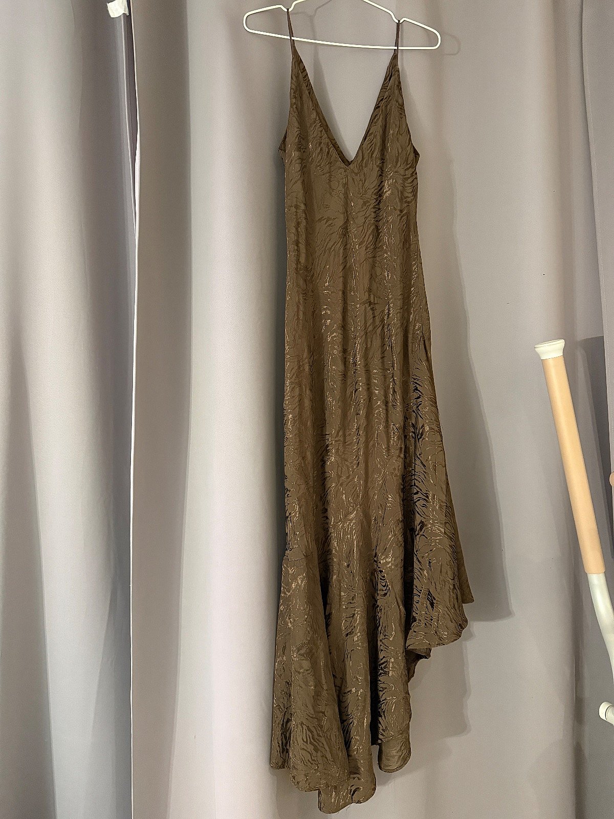 Vestido largo marrón de H&M, foto 3
