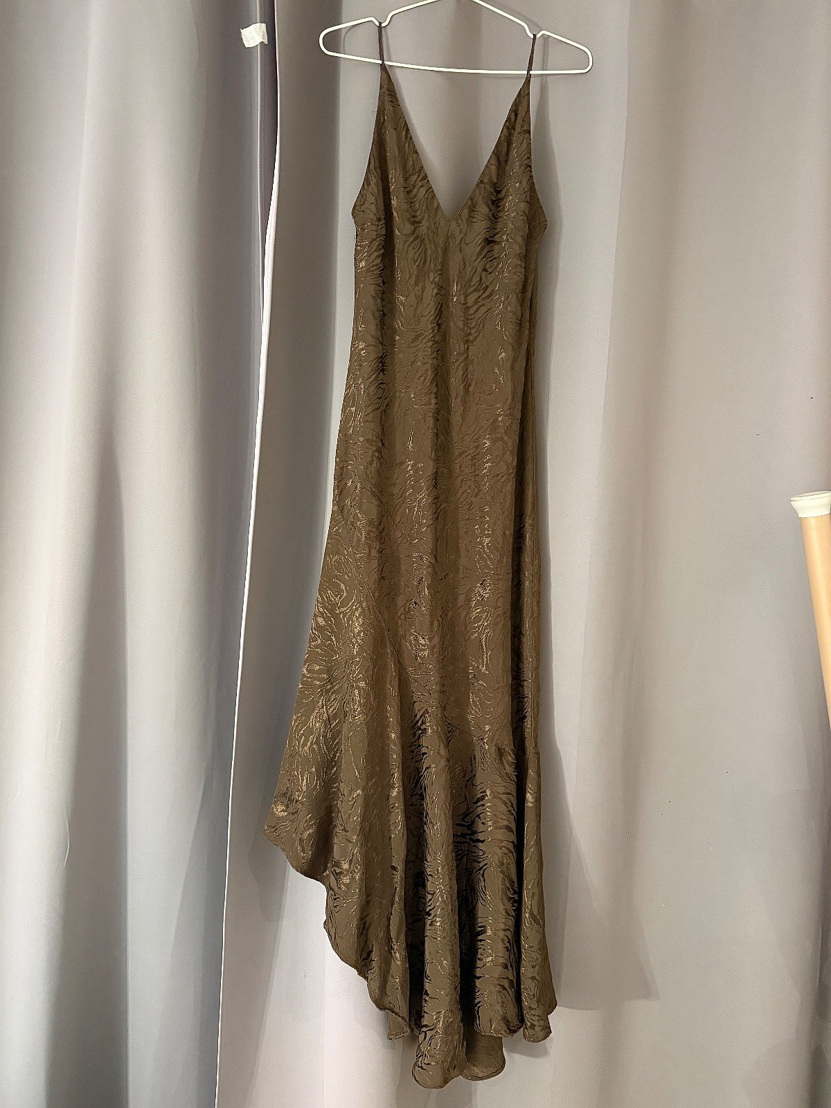 Vestido largo marrón de H&M, foto 2